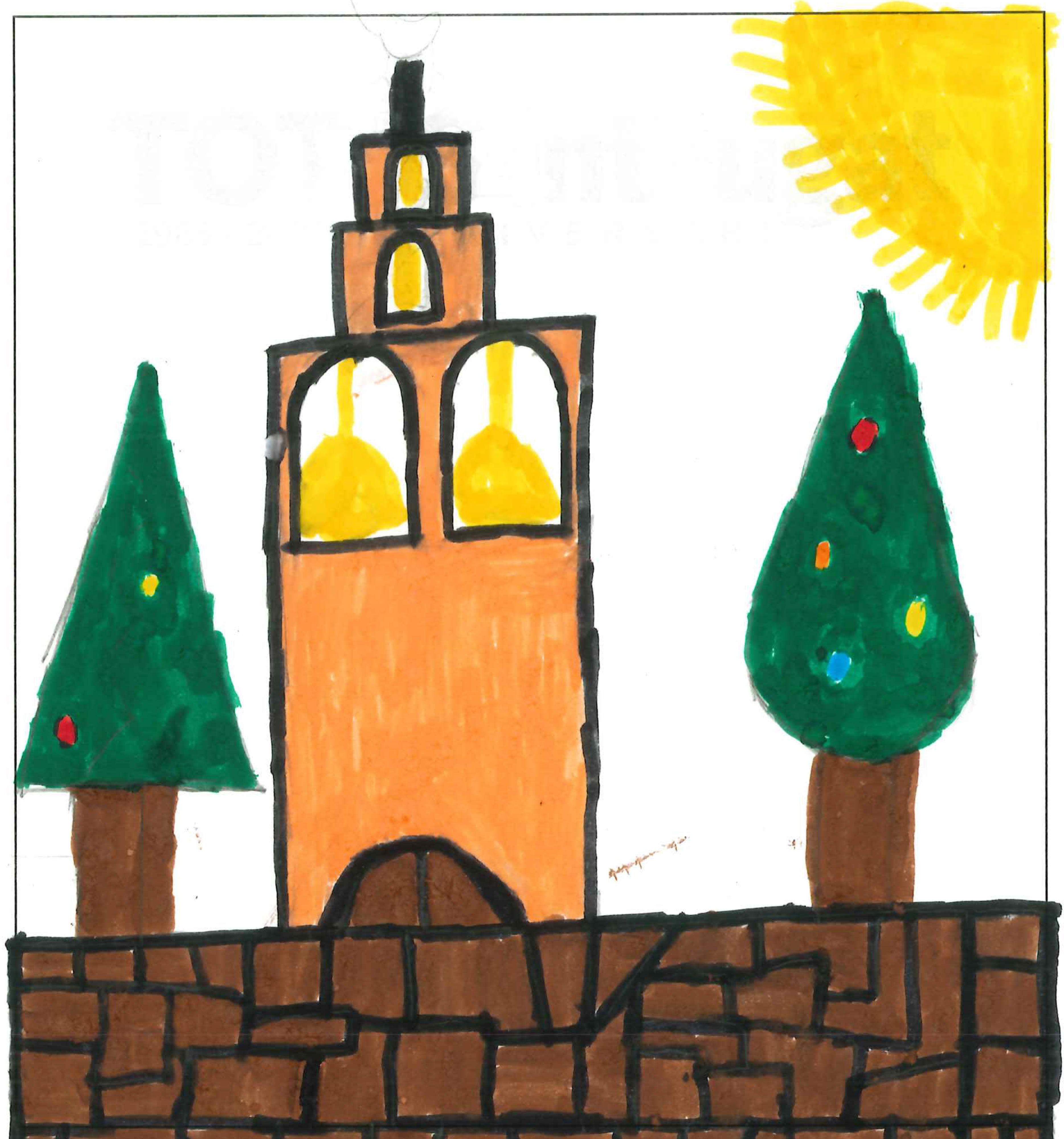 Postal de l’Escola Pi d'en Xandri del concurs del TOT Sant Cugat