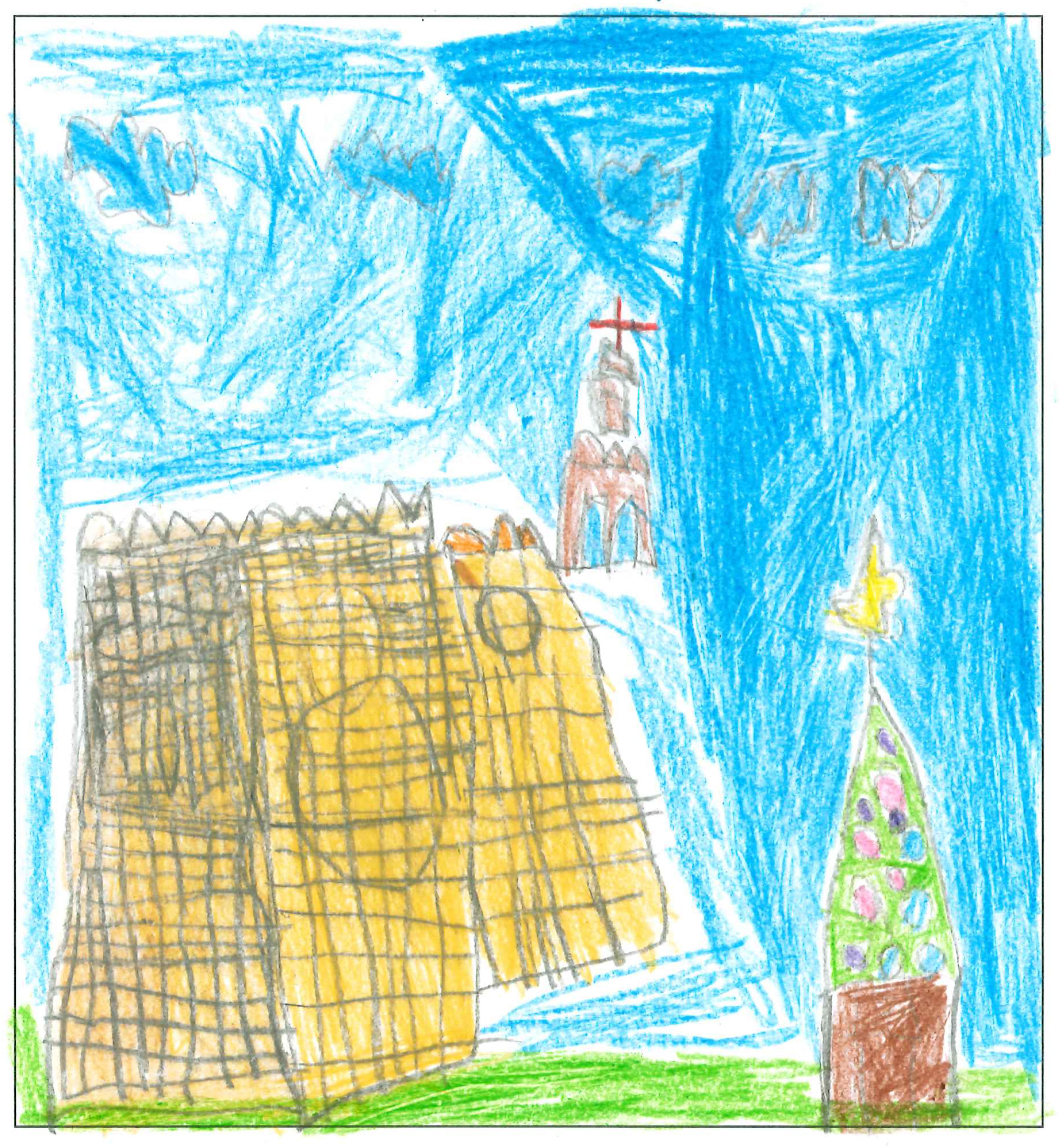 Postal del Col·legi El Pinar del concurs del TOT Sant Cugat