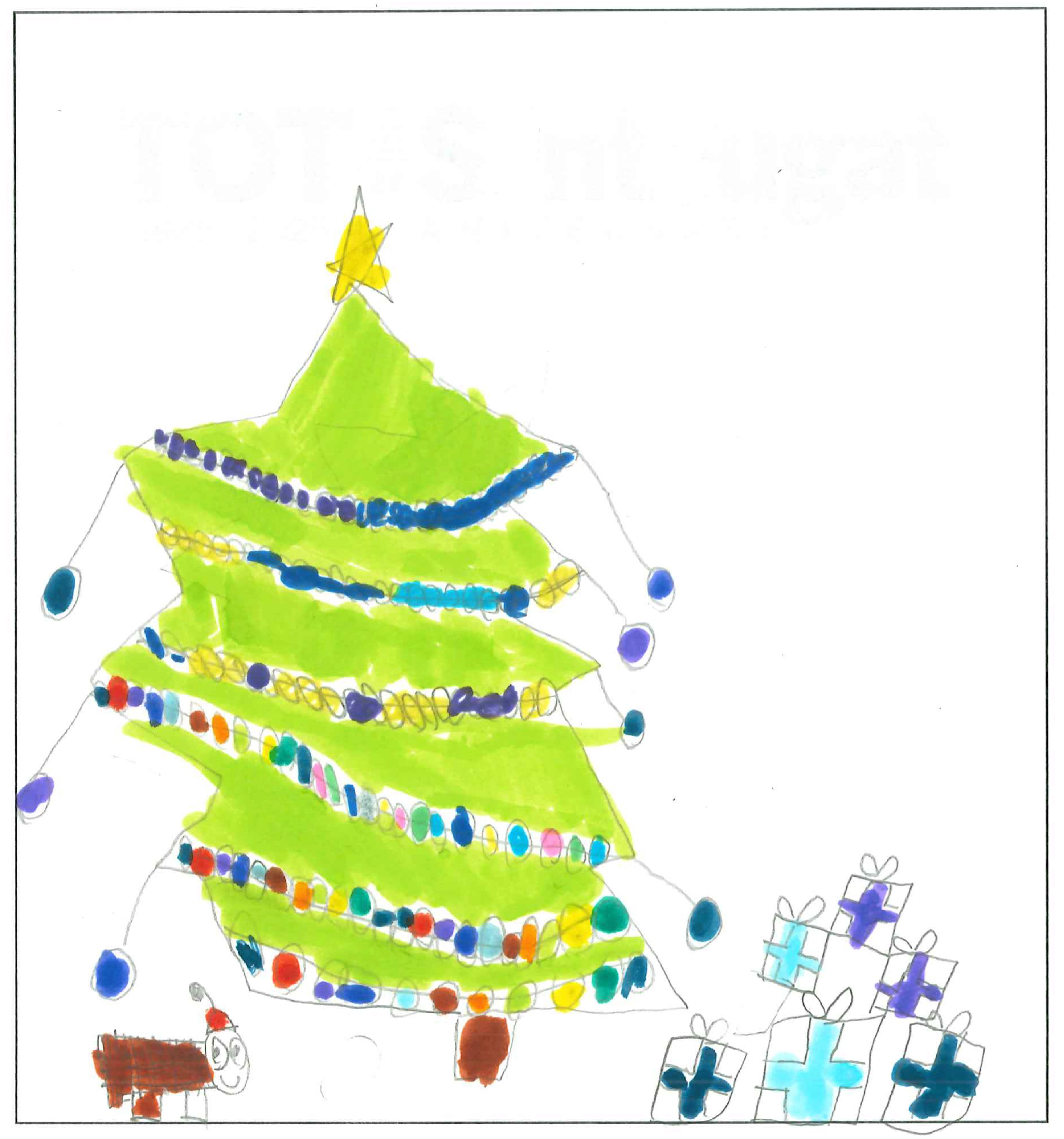 Postal de l’Escola Pi d'en Xandri del concurs del TOT Sant Cugat