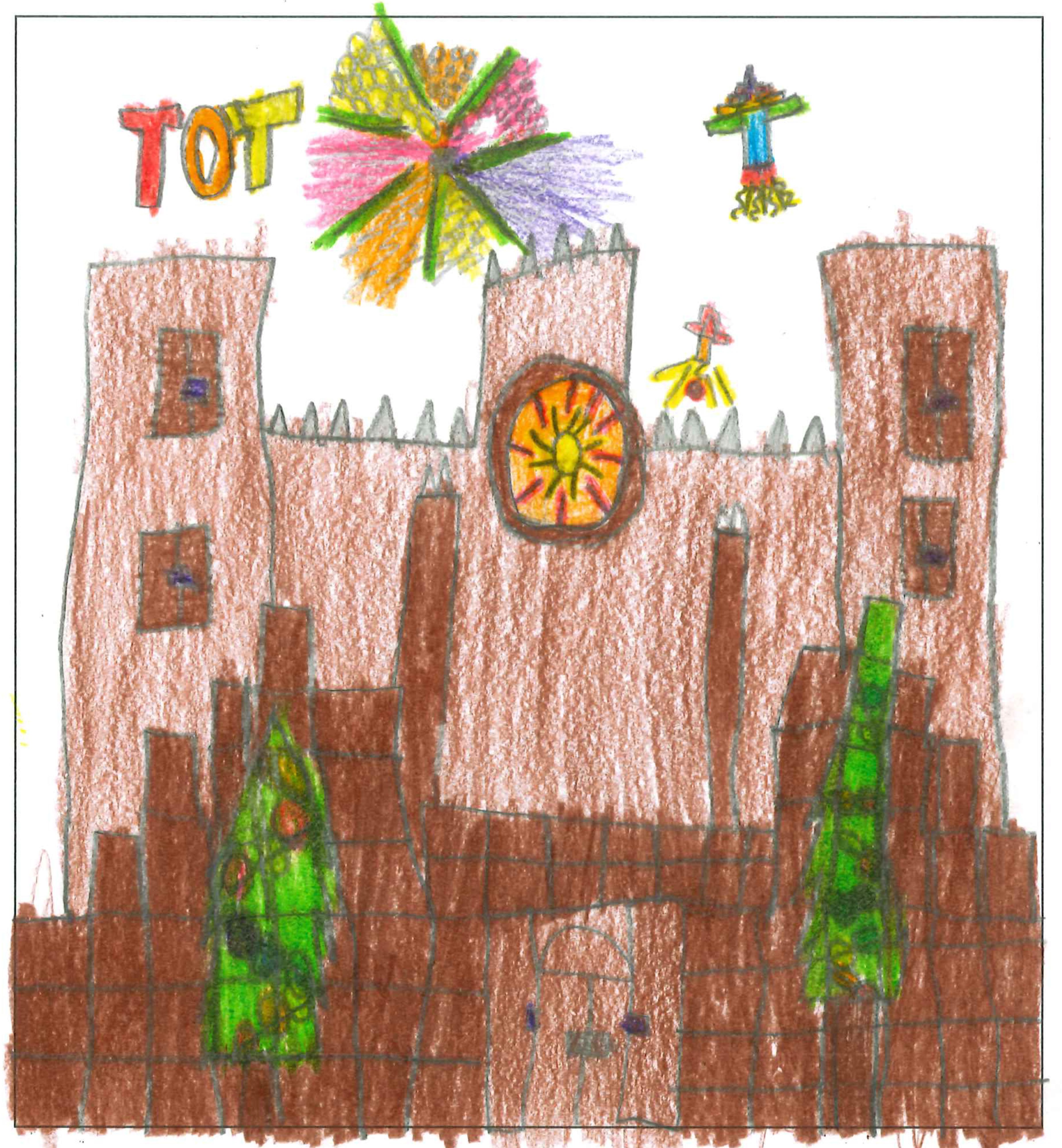 Postal del Col·legi El Pinar del concurs del TOT Sant Cugat