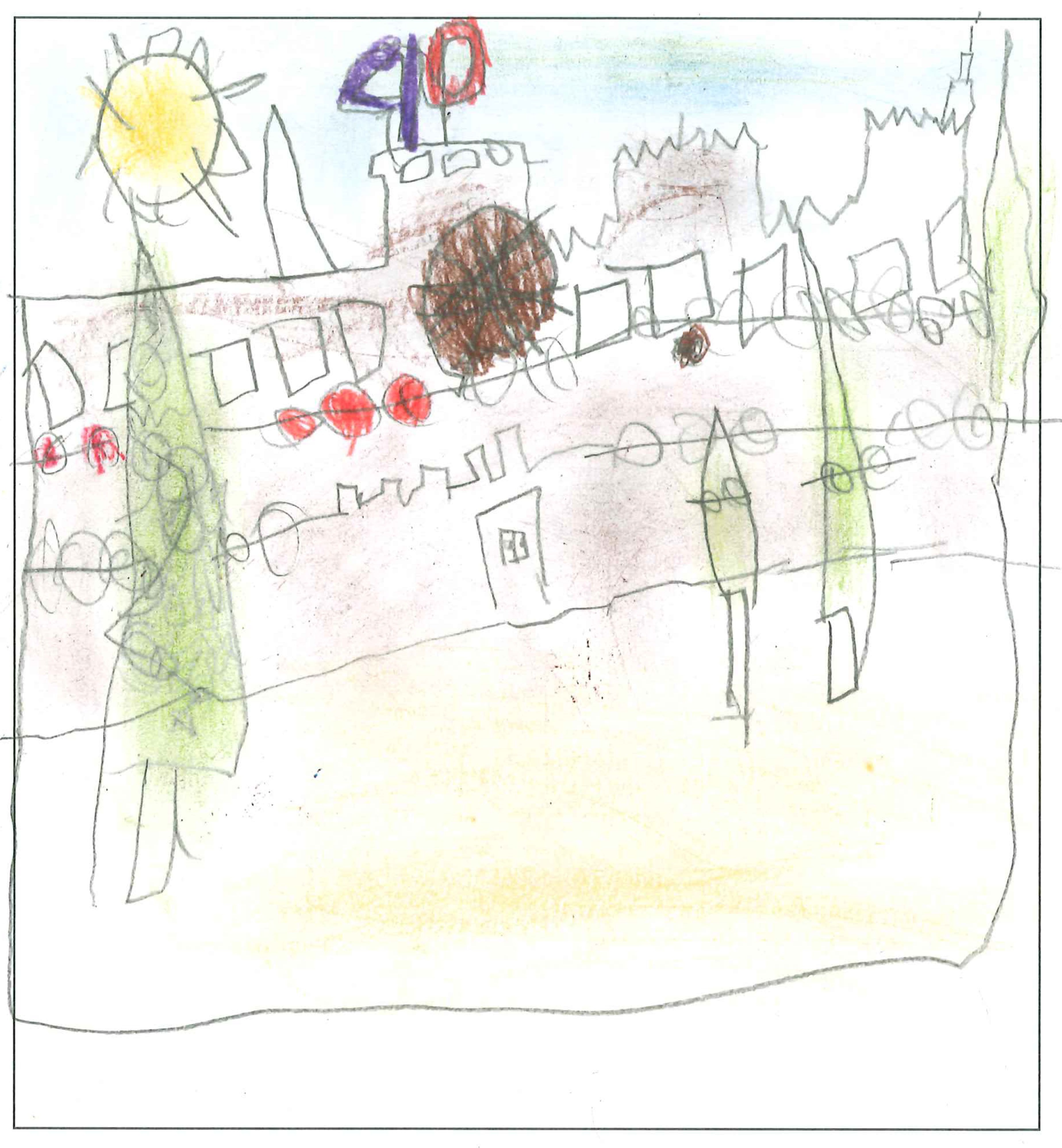 Postal del Col·legi El Pinar del concurs del TOT Sant Cugat