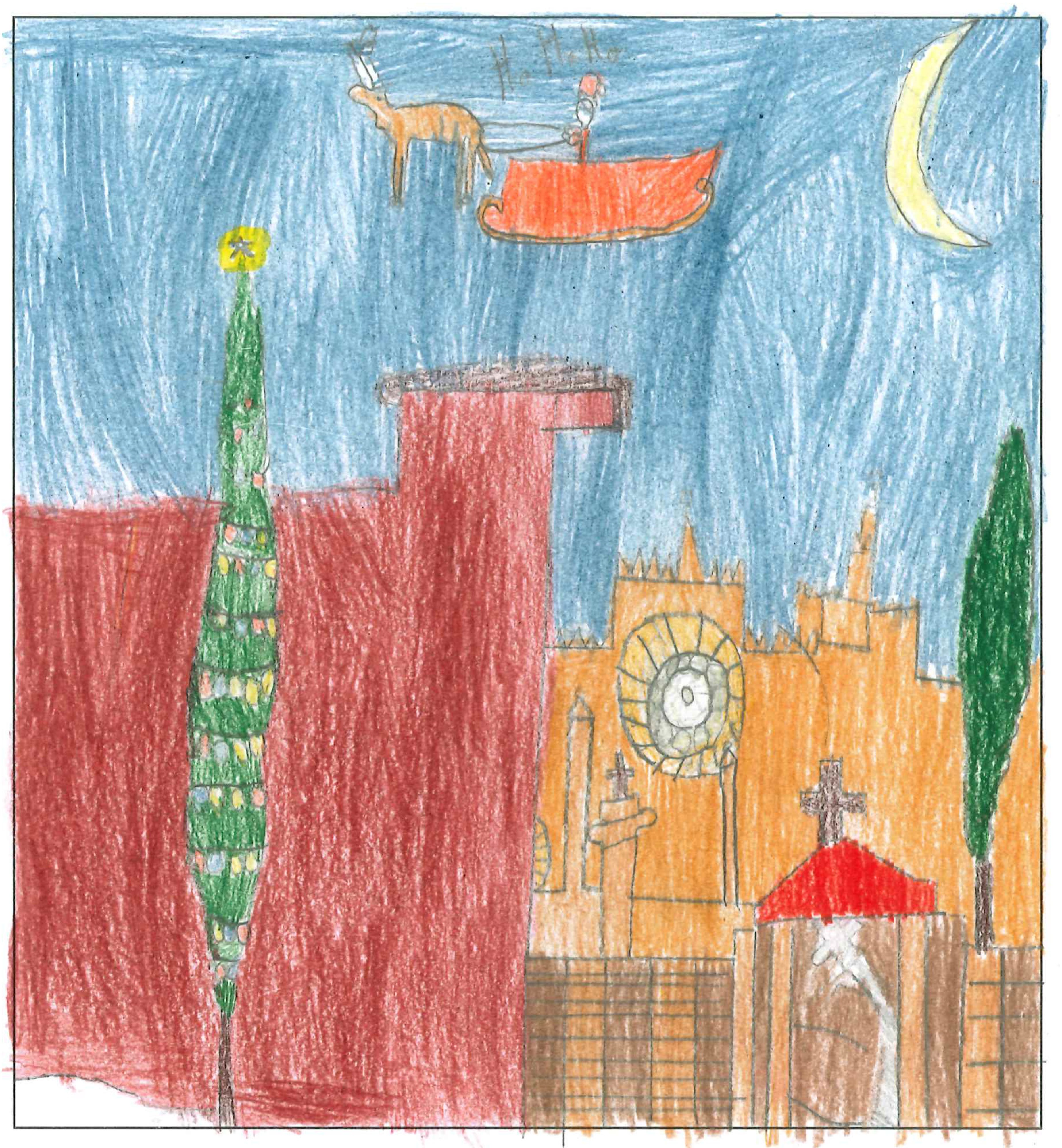 Postal del Col·legi El Pinar del concurs del TOT Sant Cugat