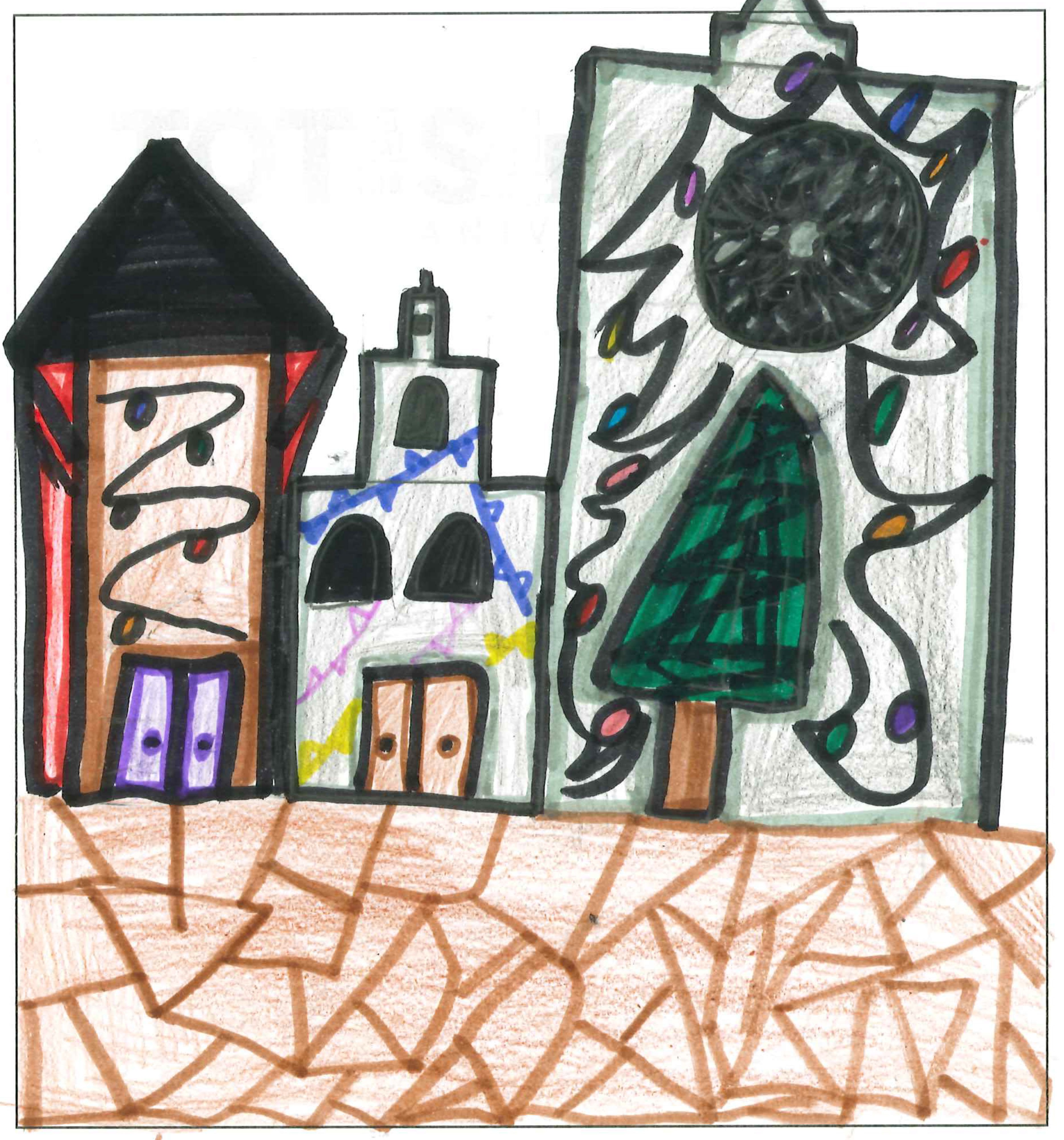 Postal de l’Escola Pi d'en Xandri del concurs del TOT Sant Cugat