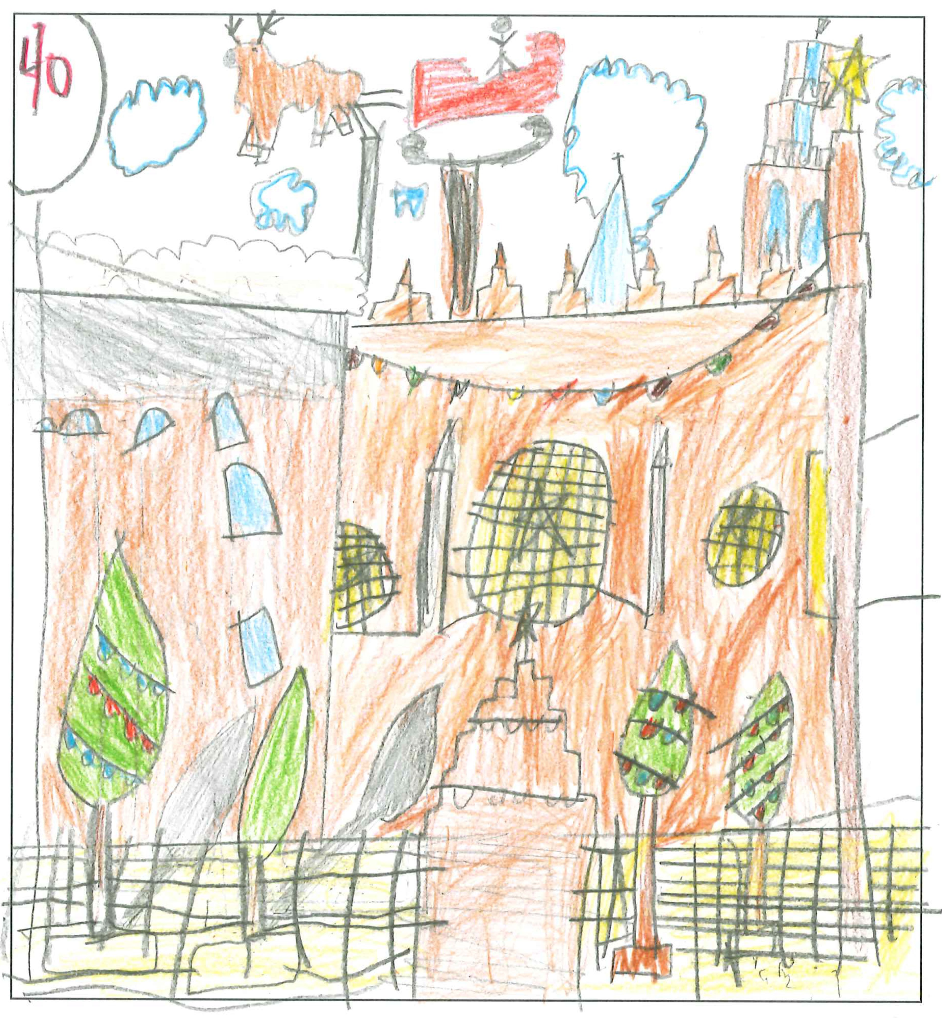 Postal del Col·legi El Pinar del concurs del TOT Sant Cugat