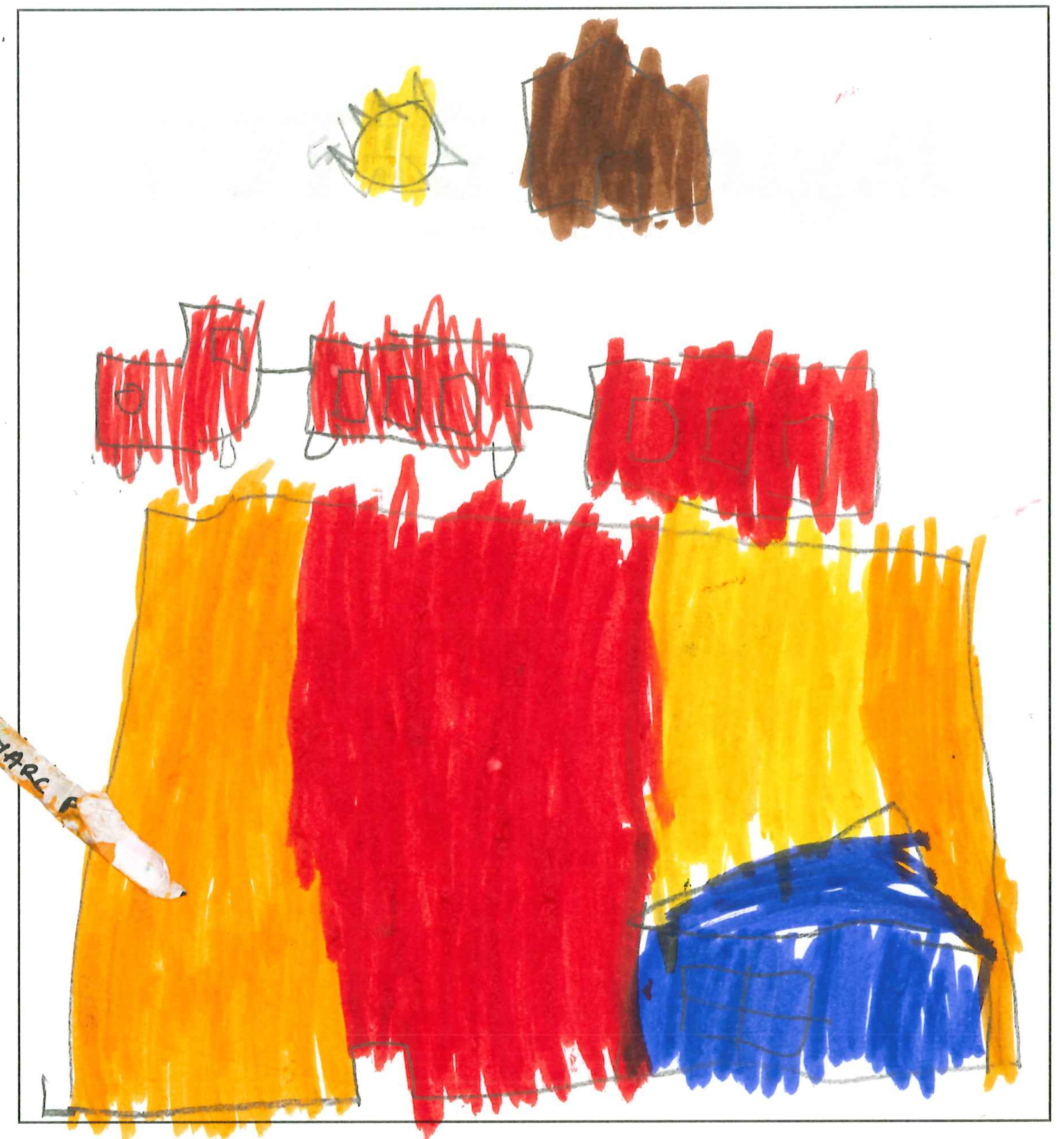 Postal de l’Escola Pi d'en Xandri del concurs del TOT Sant Cugat