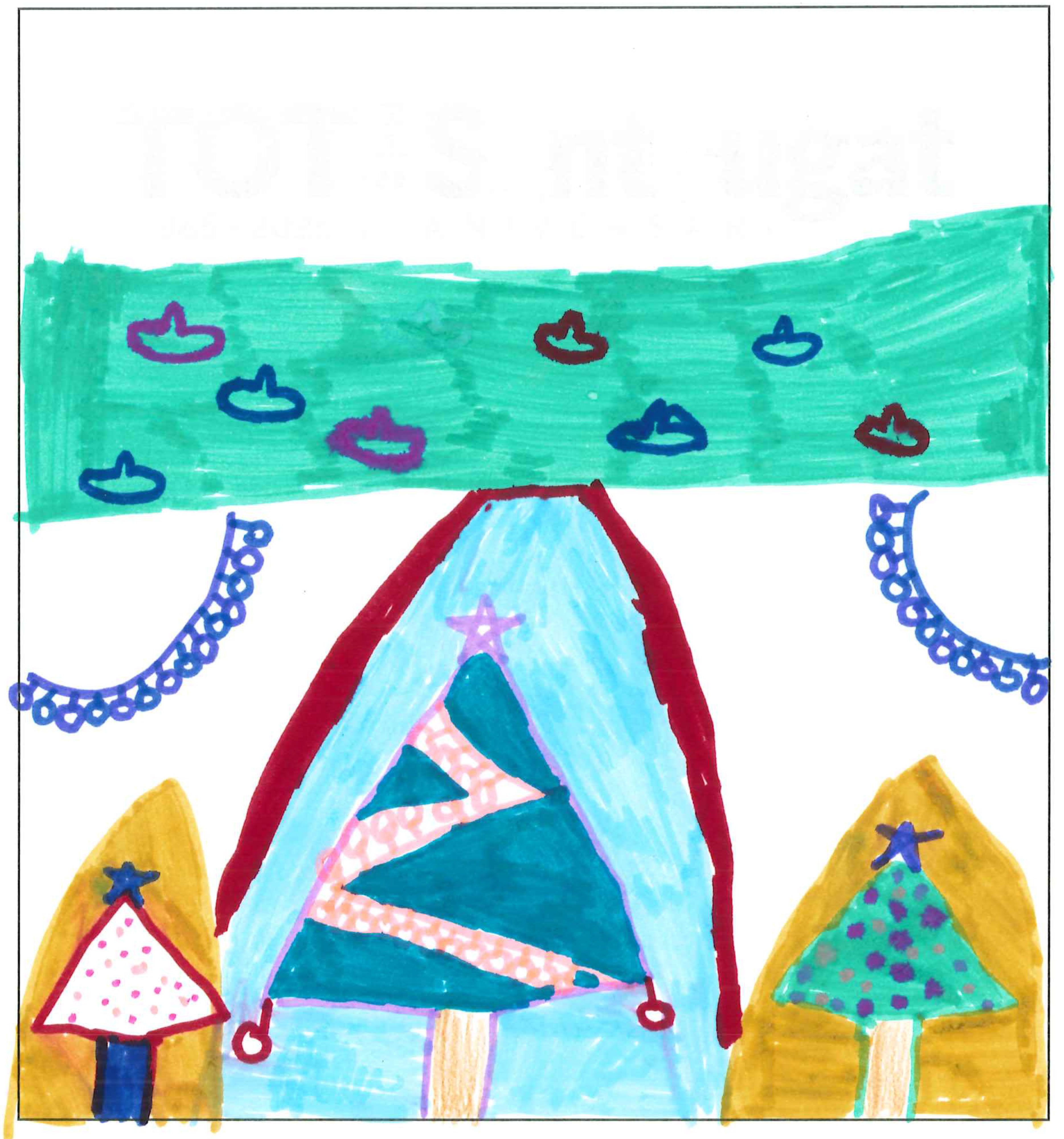 Postal de l’Escola Pi d'en Xandri del concurs del TOT Sant Cugat