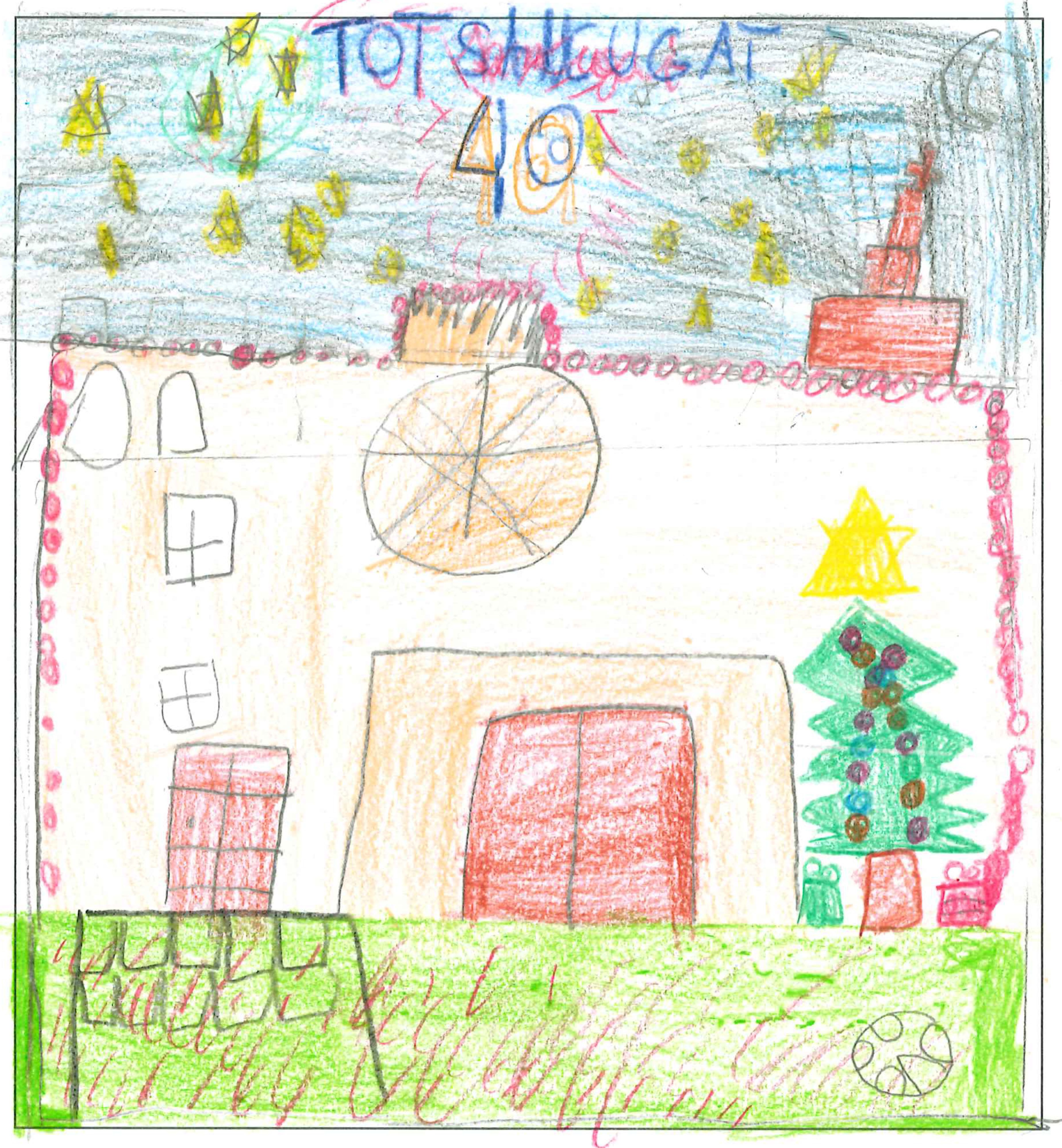 Postal del Col·legi El Pinar del concurs del TOT Sant Cugat