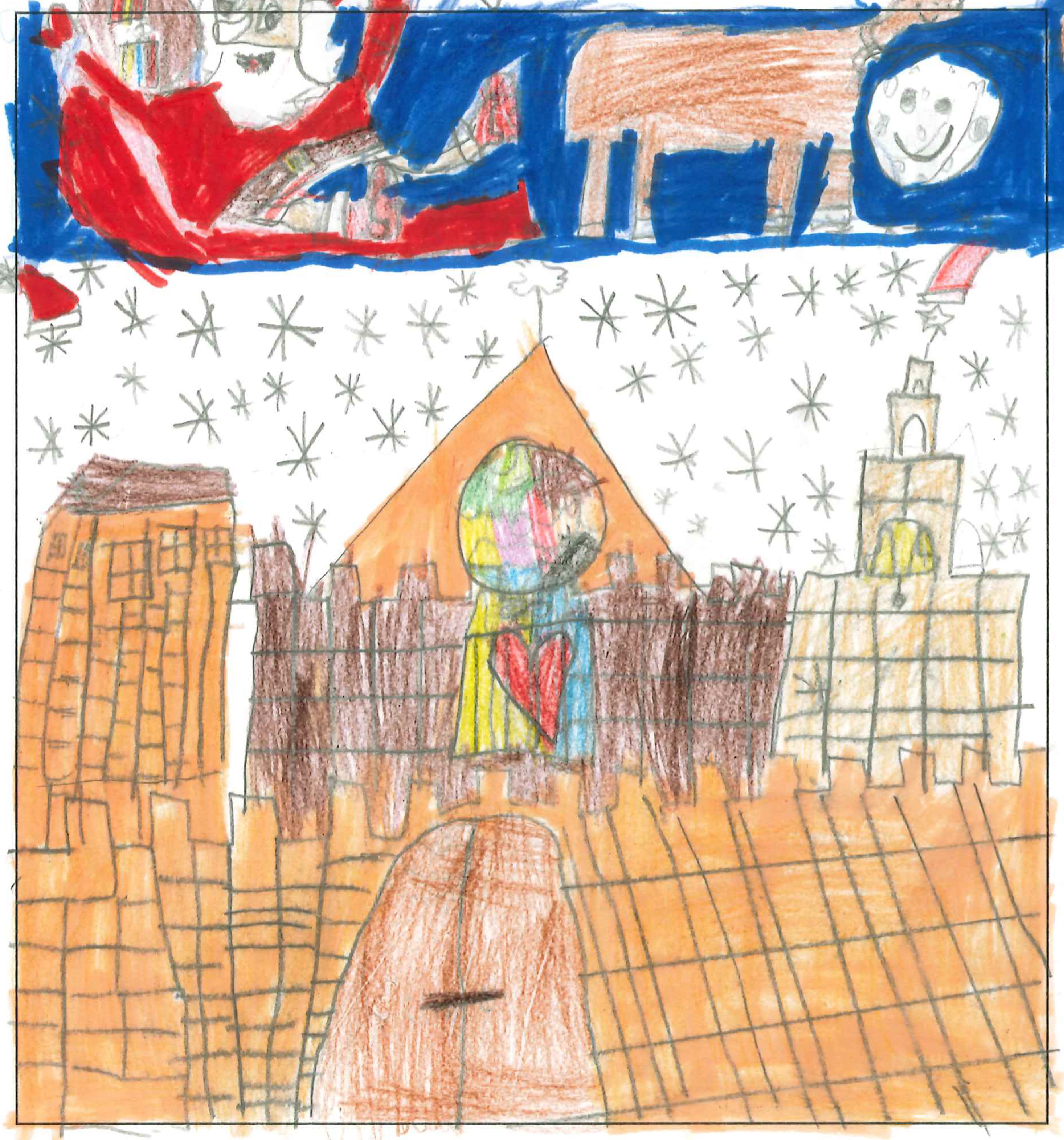 Postal de l’Escola Pi d'en Xandri del concurs del TOT Sant Cugat