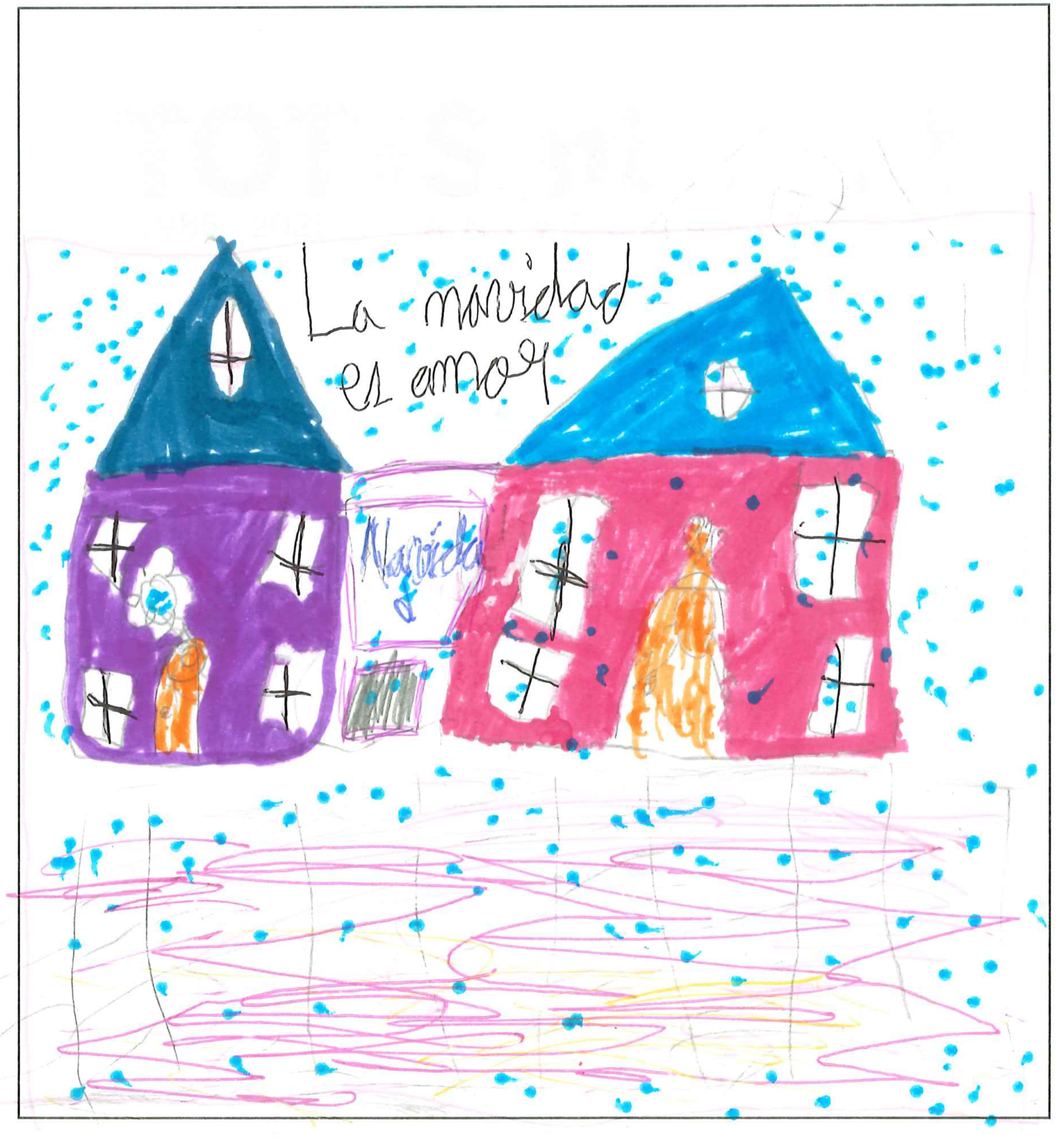 Postal de l’Escola Pi d'en Xandri del concurs del TOT Sant Cugat