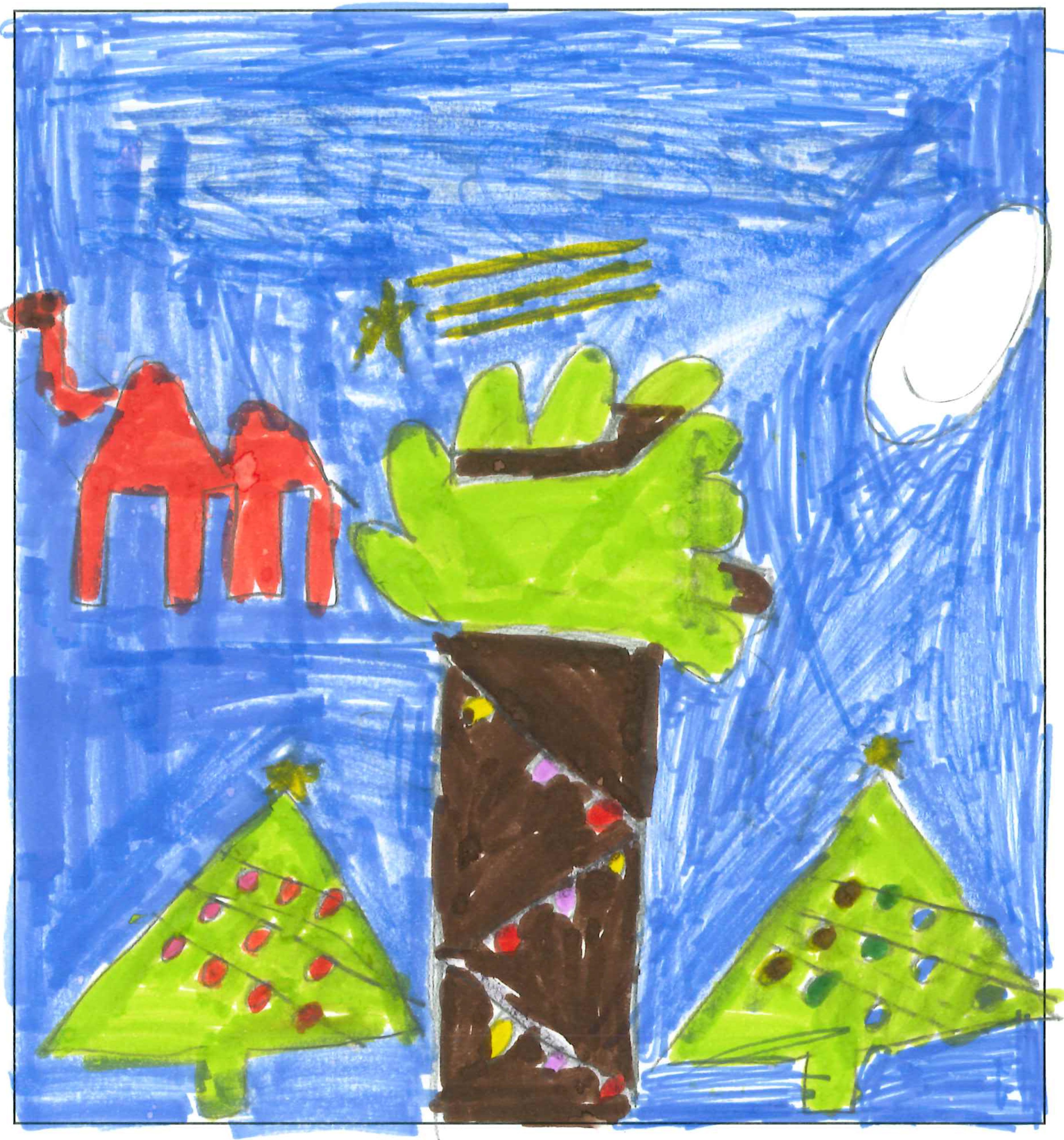 Postal de l’Escola Pi d'en Xandri del concurs del TOT Sant Cugat