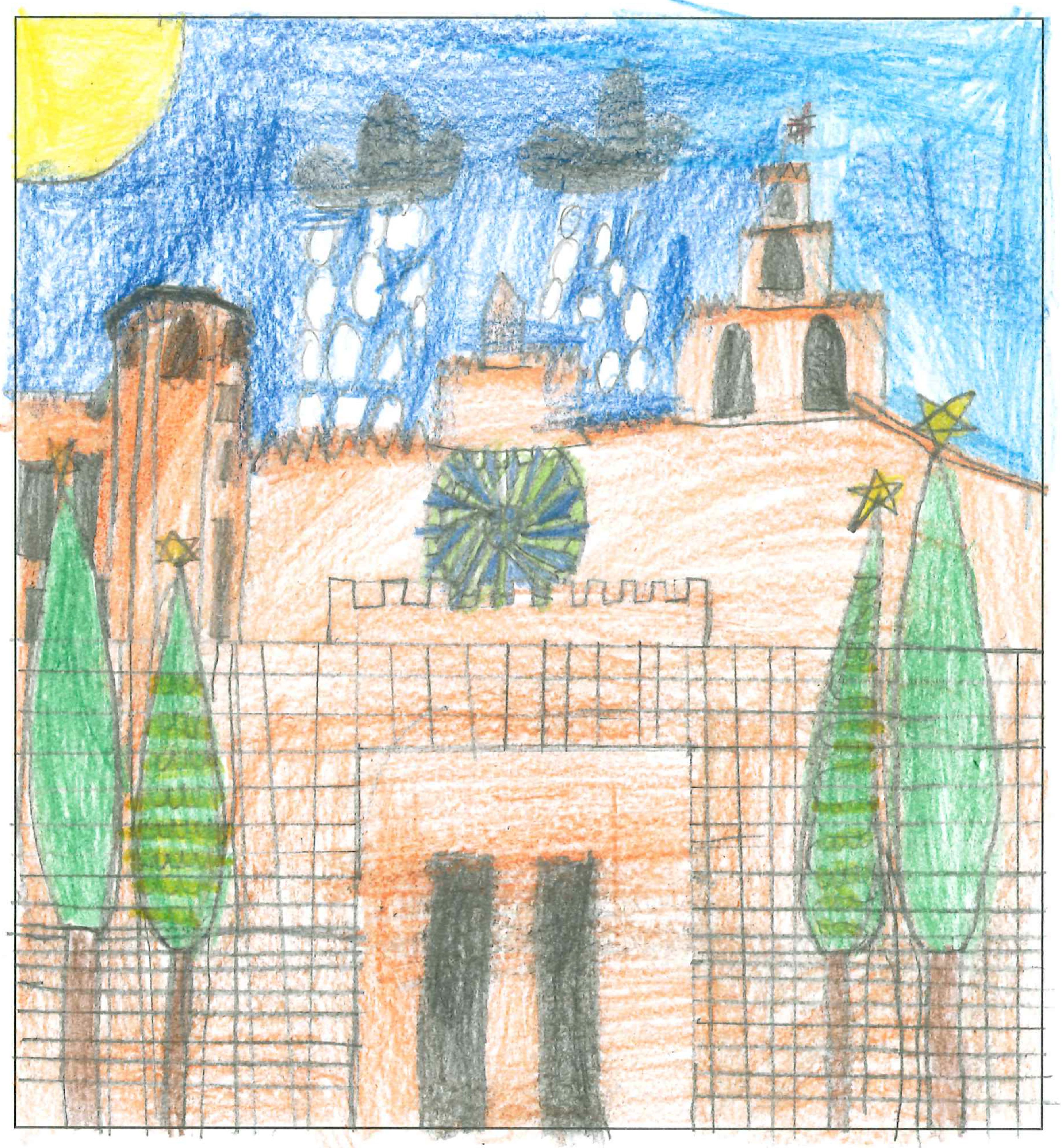 Postal del Col·legi El Pinar del concurs del TOT Sant Cugat