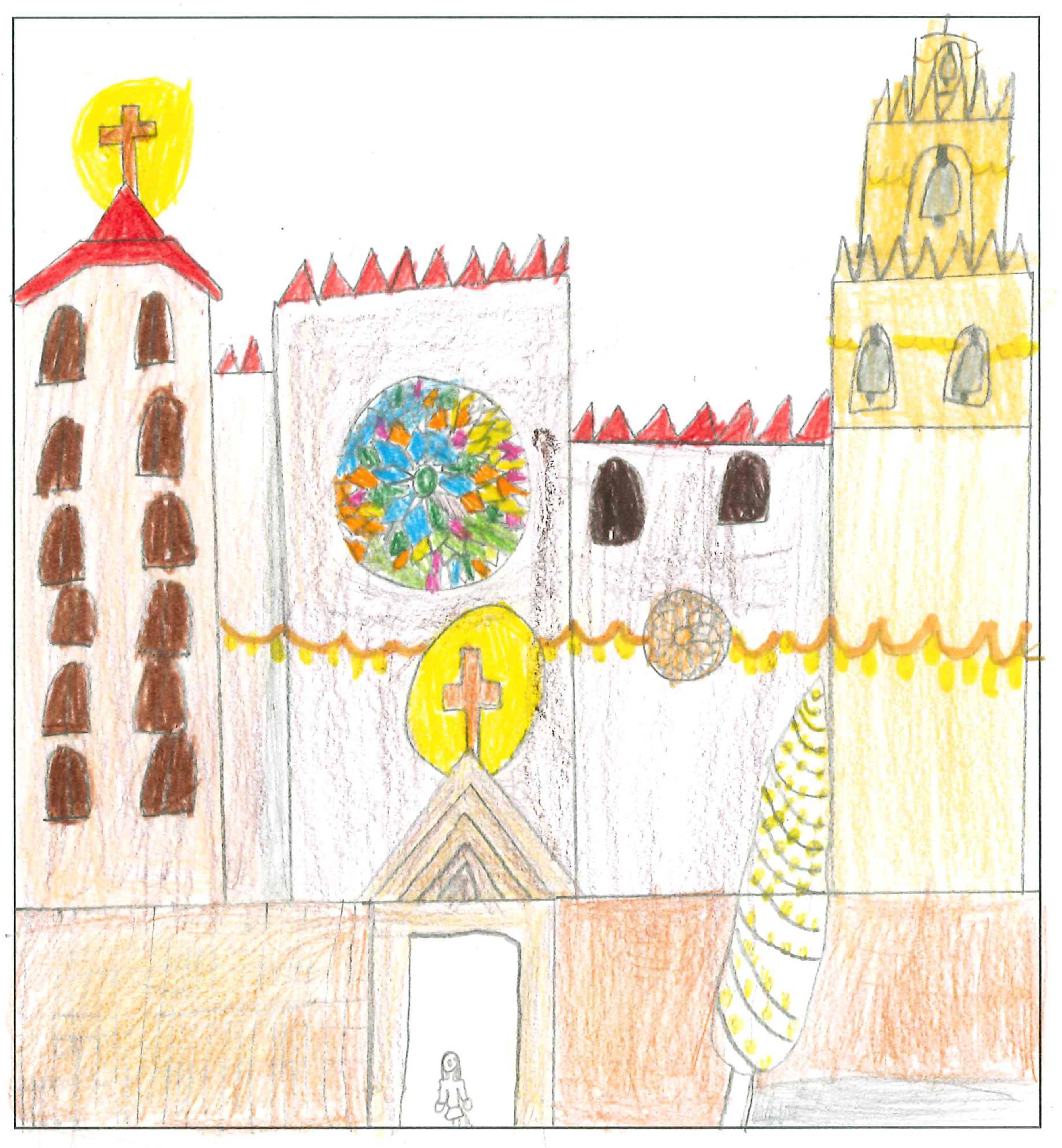 Postal del Col·legi El Pinar del concurs del TOT Sant Cugat