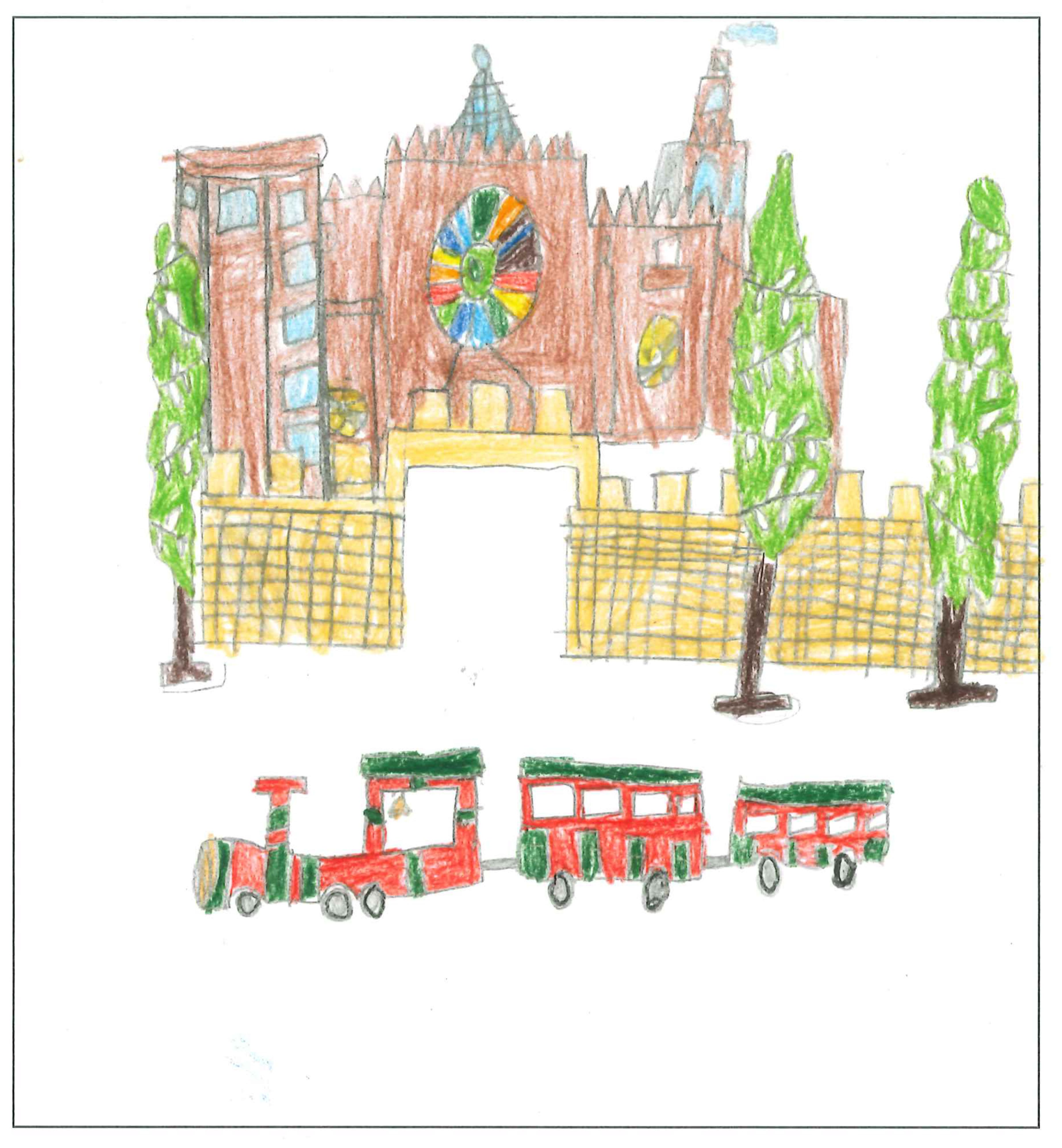 Postal del Col·legi El Pinar del concurs del TOT Sant Cugat