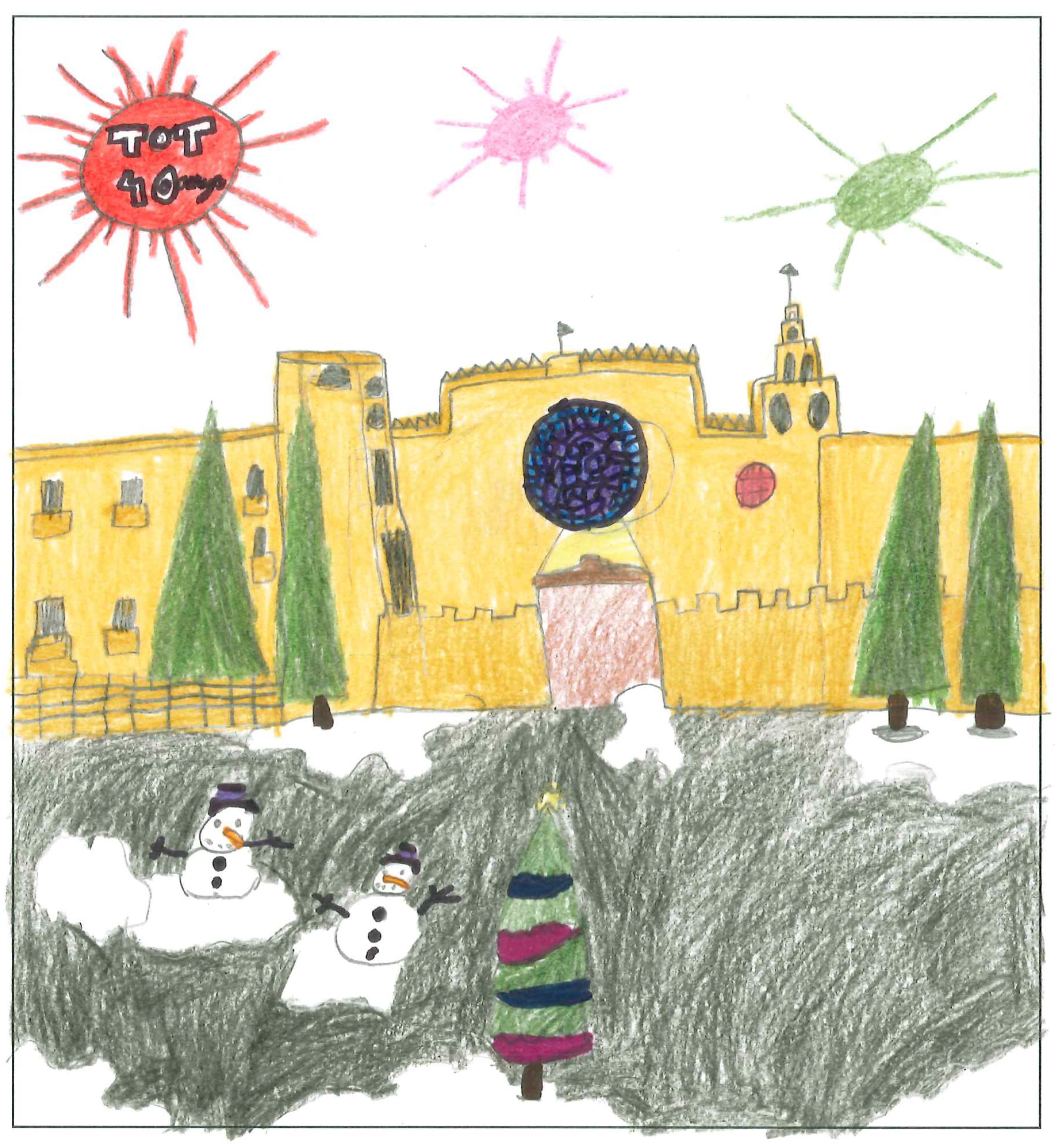 Postal del Col·legi El Pinar del concurs del TOT Sant Cugat