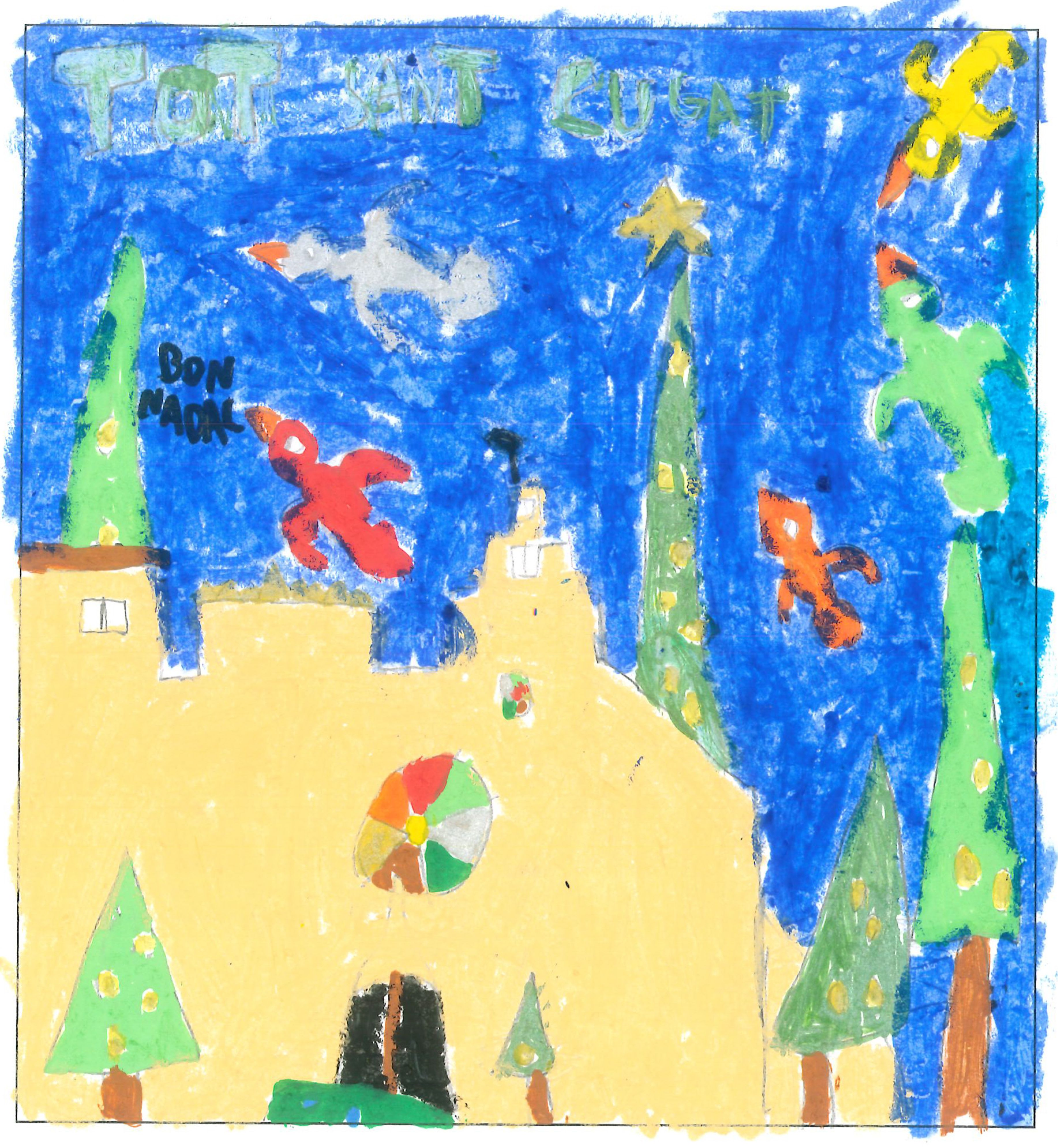 Postal de l’Escola Pins del Vallès del concurs del TOT Sant Cugat