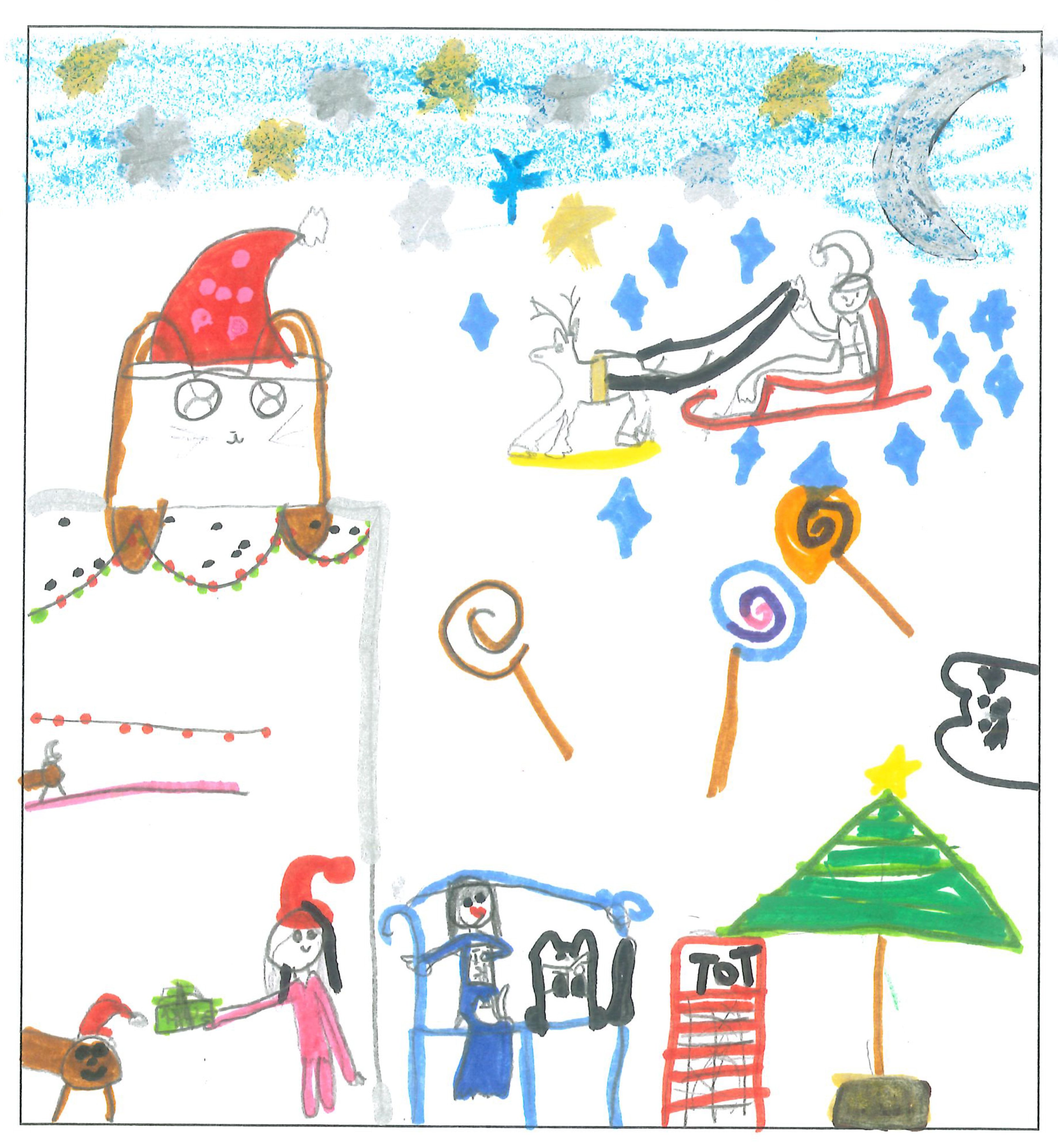 Postal de l’Escola Pins del Vallès del concurs del TOT Sant Cugat