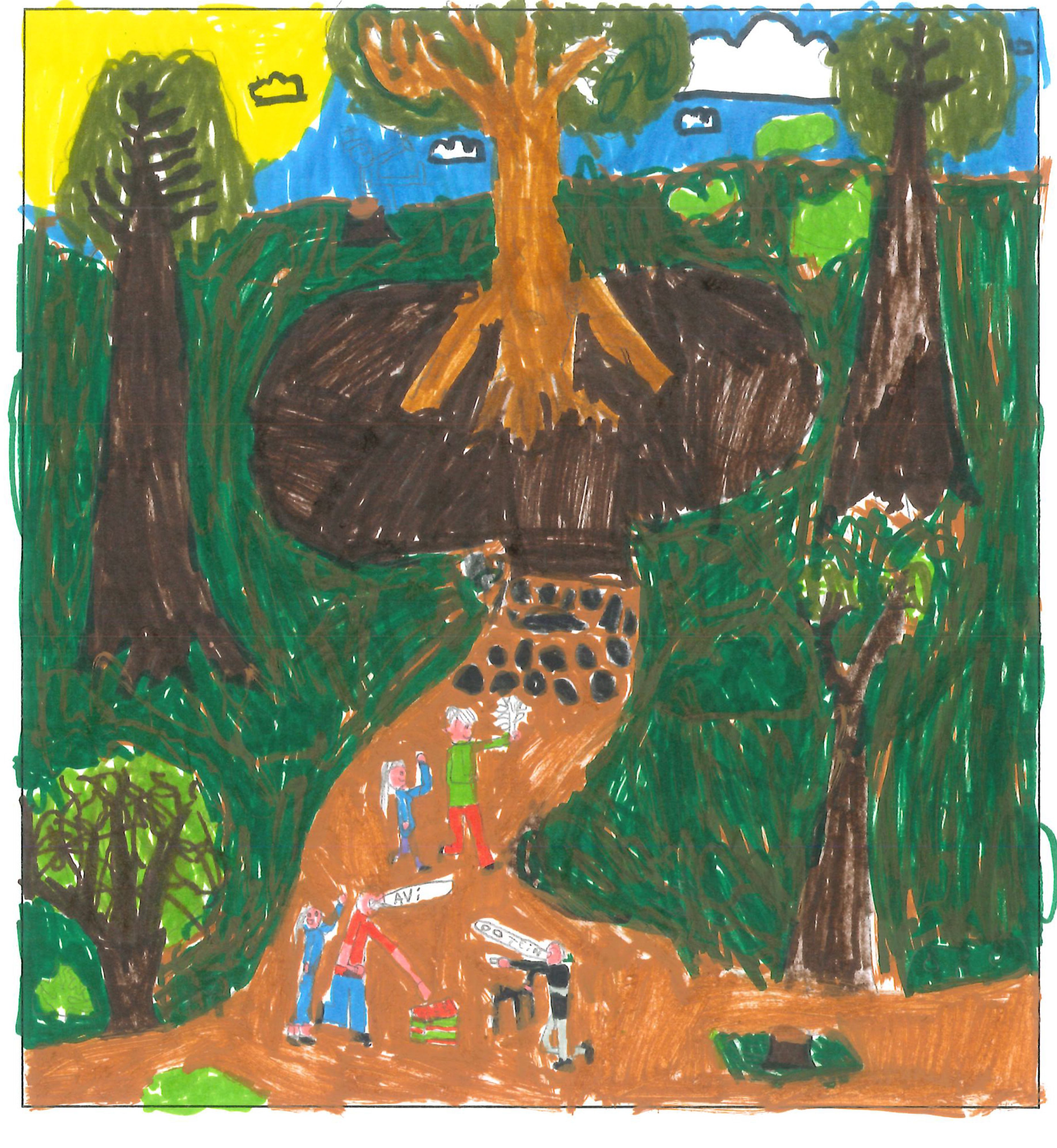 Postal de l’Escola Pins del Vallès del concurs del TOT Sant Cugat