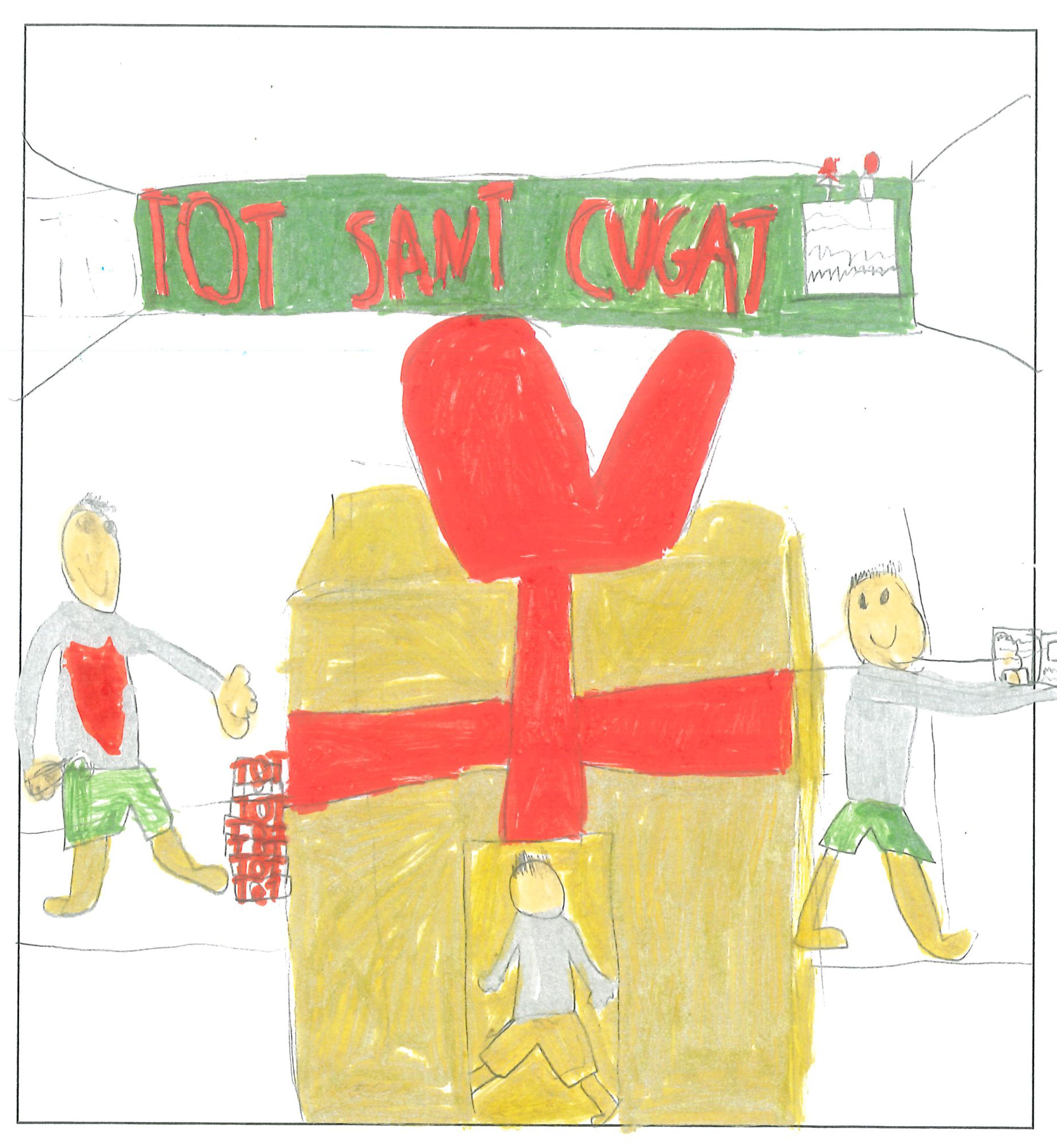 Postal de l’Escola Pins del Vallès del concurs del TOT Sant Cugat