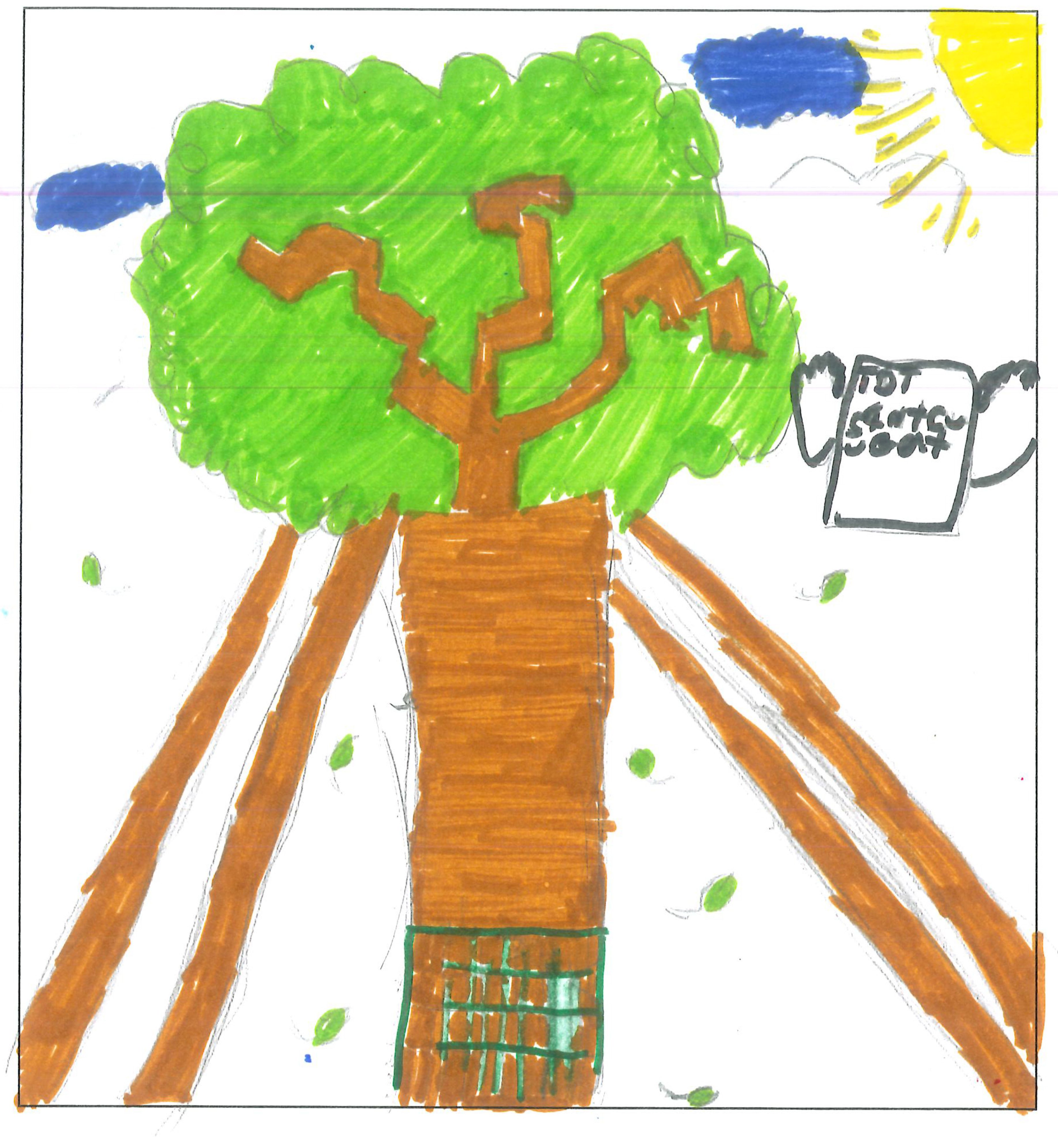 Postal de l’Escola Pins del Vallès del concurs del TOT Sant Cugat