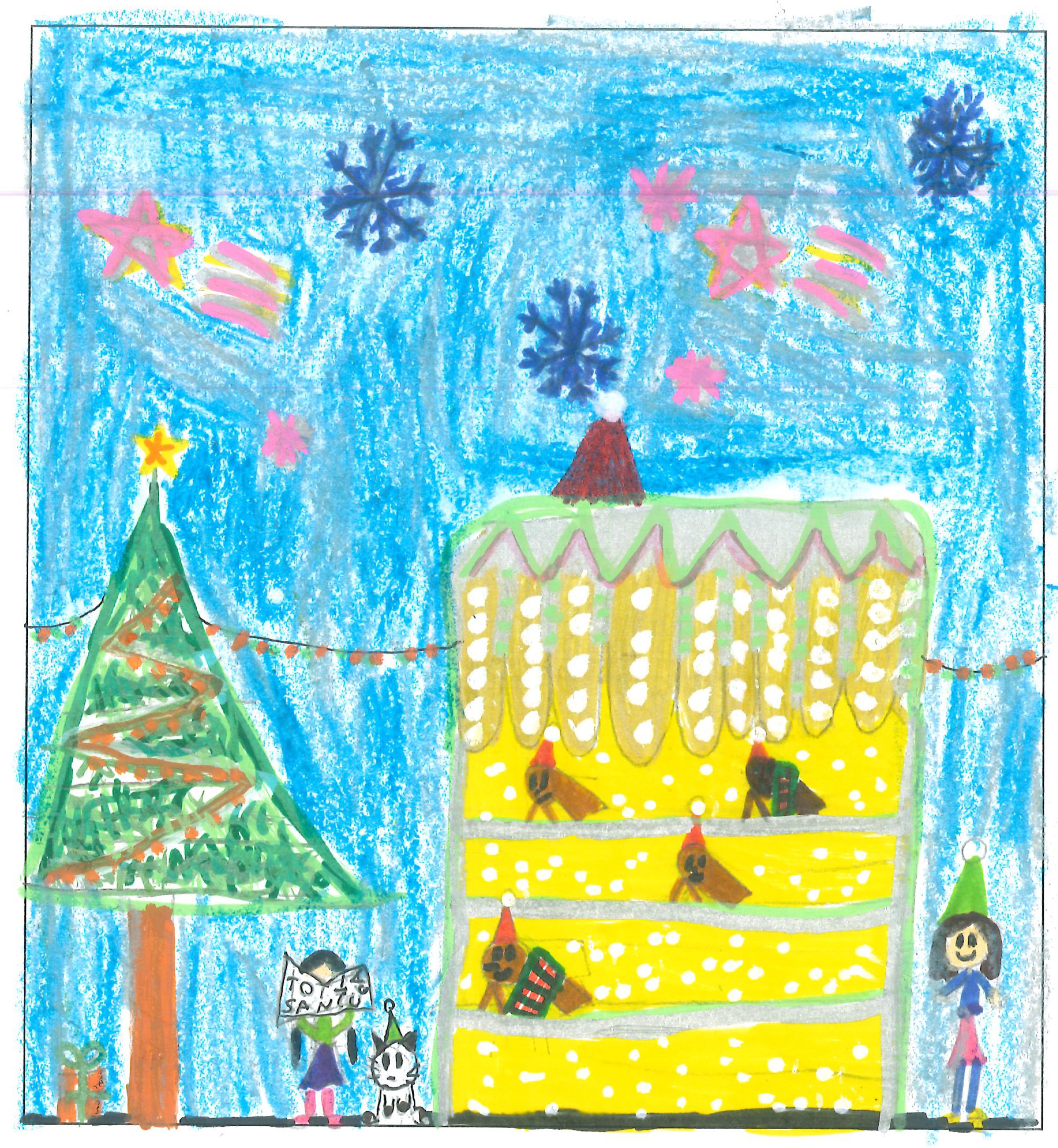 Postal de l’Escola Pins del Vallès del concurs del TOT Sant Cugat