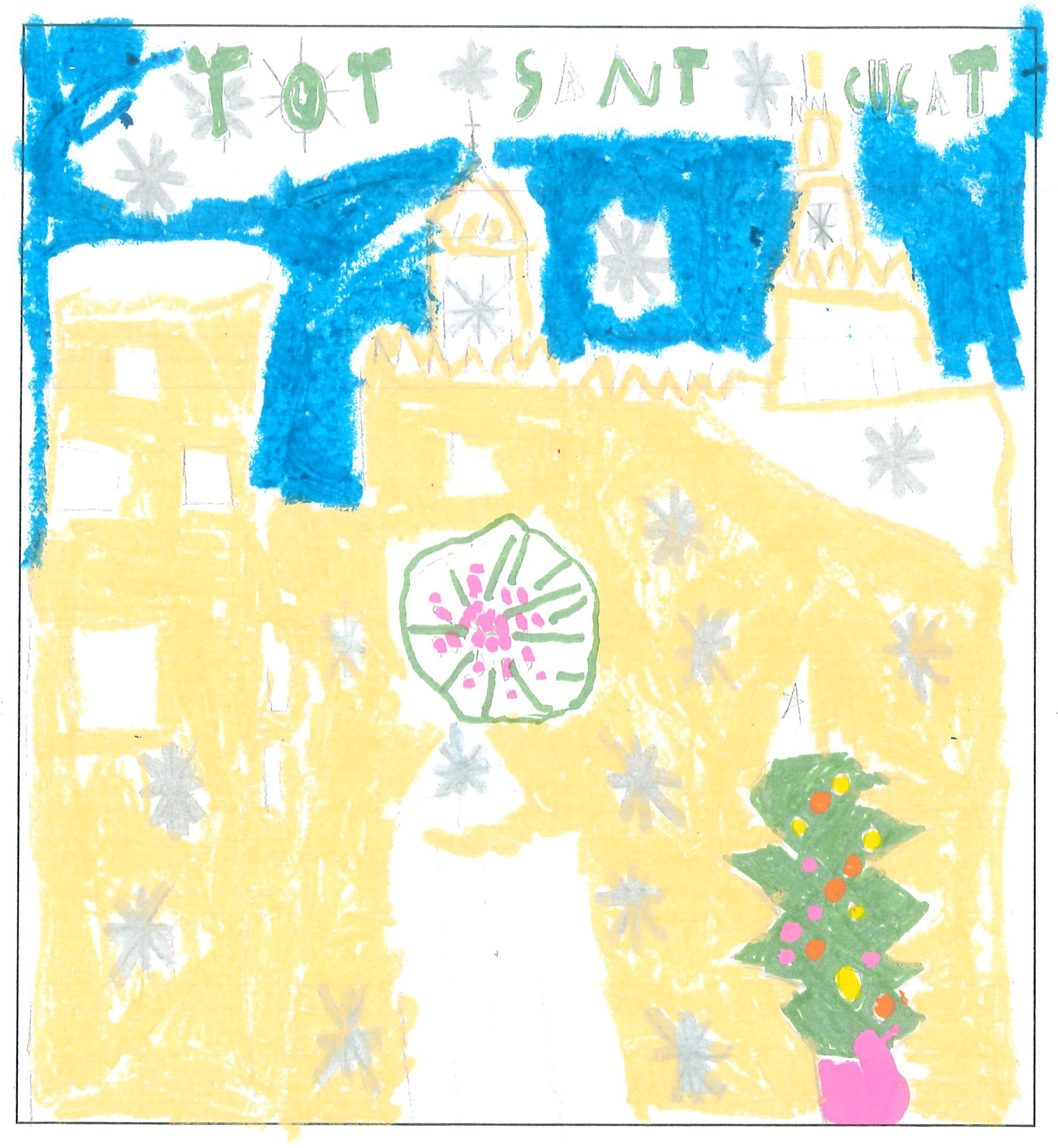 Postal de l’Escola Pins del Vallès del concurs del TOT Sant Cugat