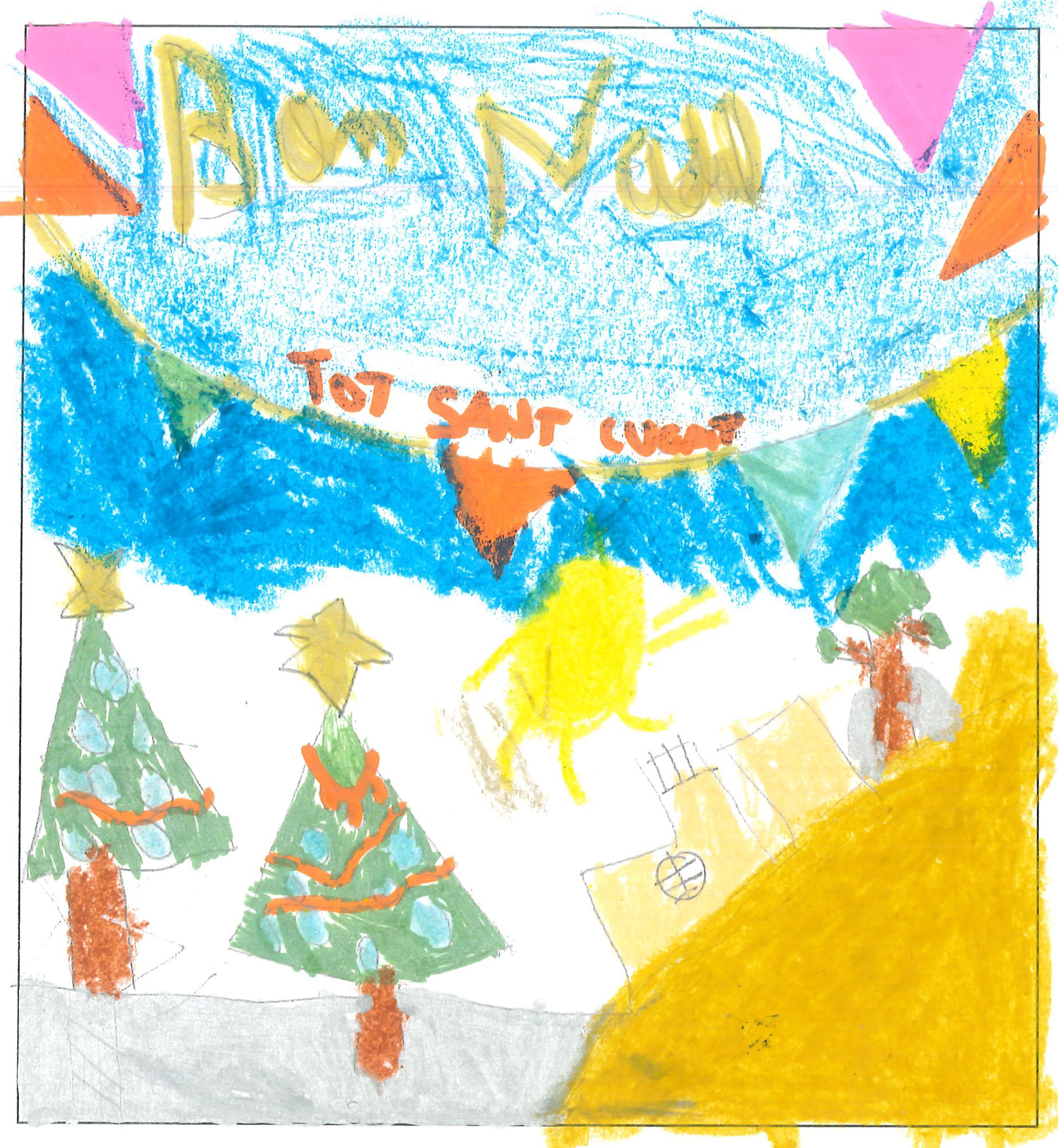 Postal de l’Escola Pins del Vallès del concurs del TOT Sant Cugat