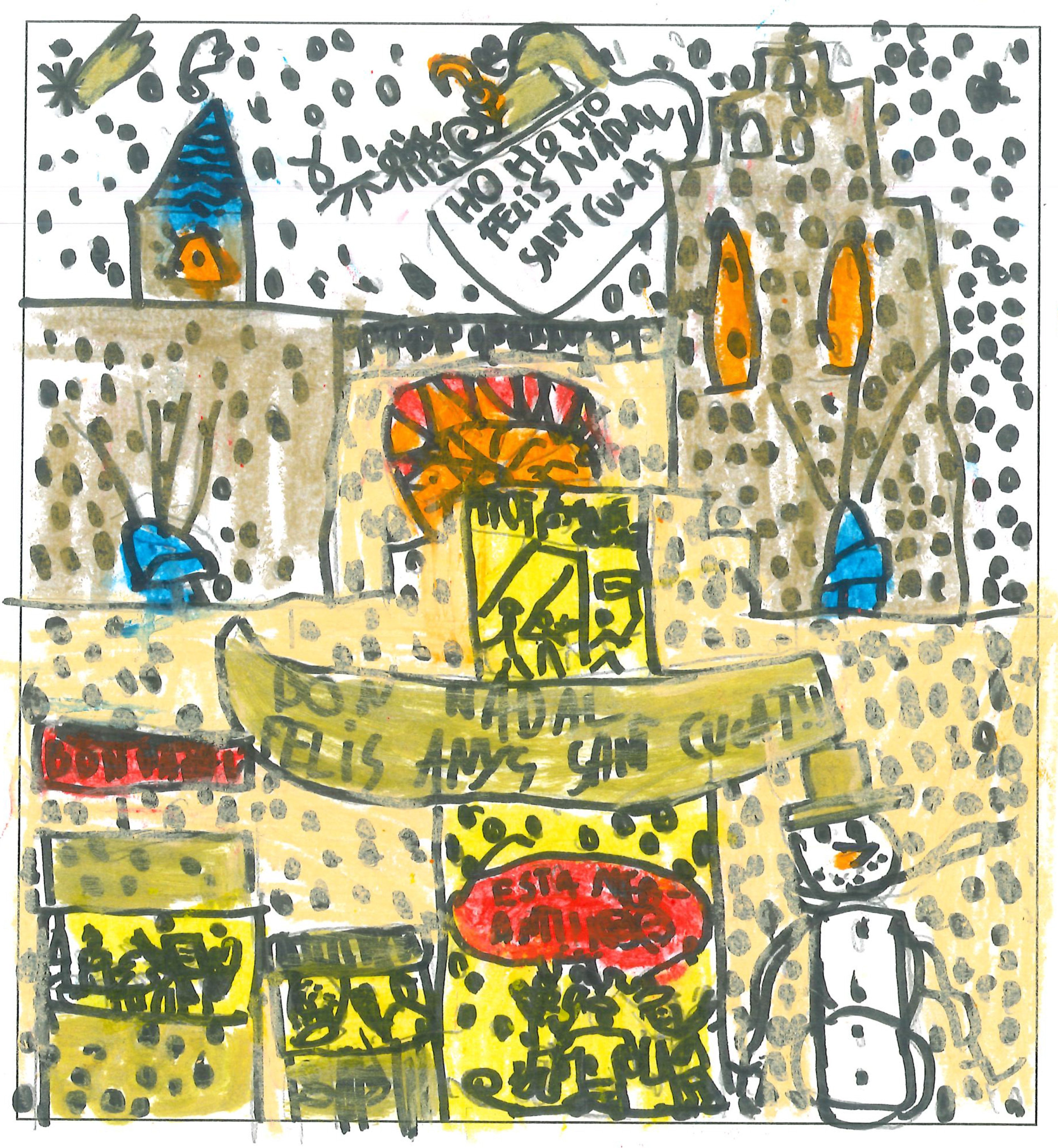 Postal de l’Escola Pins del Vallès del concurs del TOT Sant Cugat