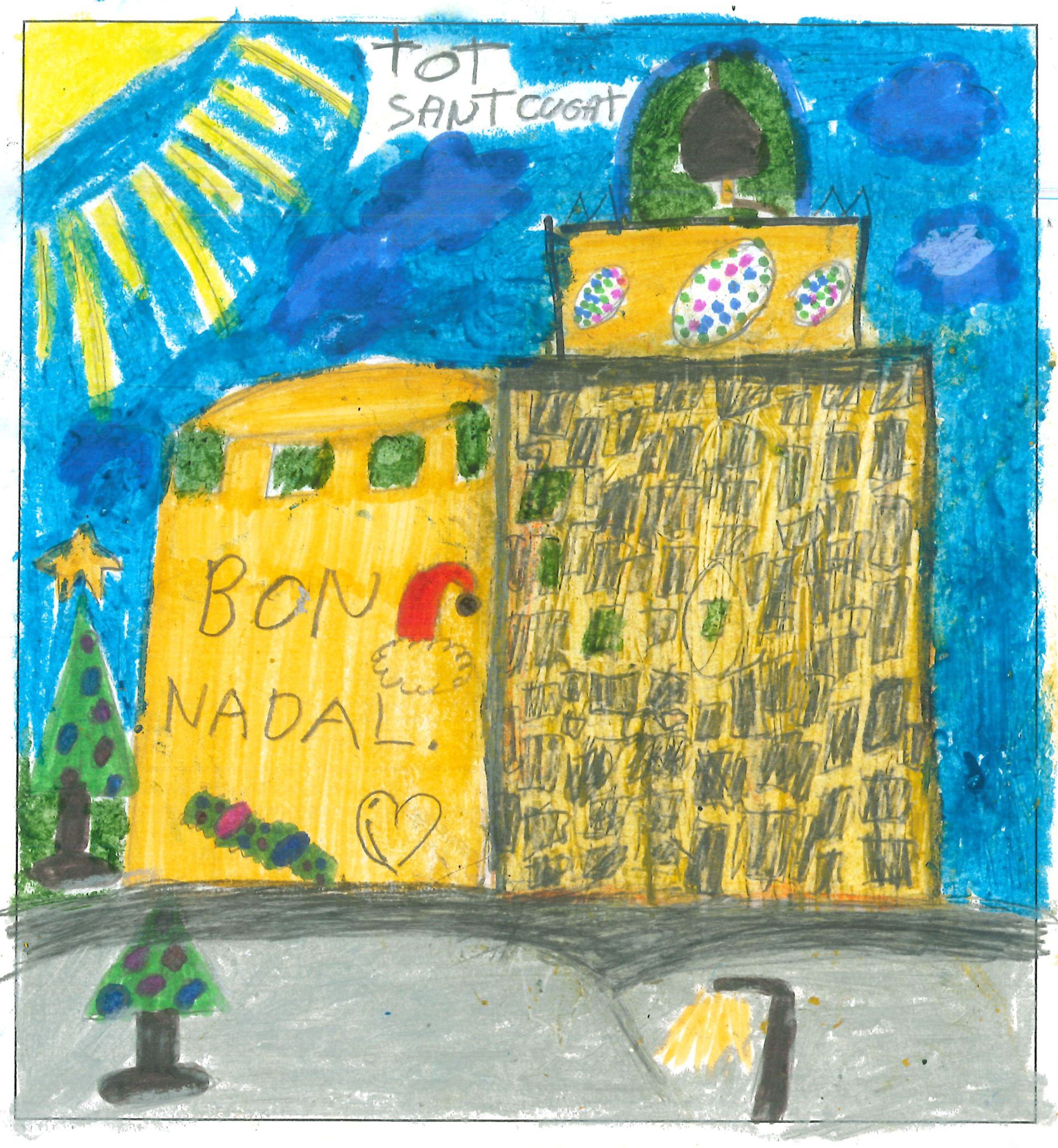 Postal de l’Escola Pins del Vallès del concurs del TOT Sant Cugat