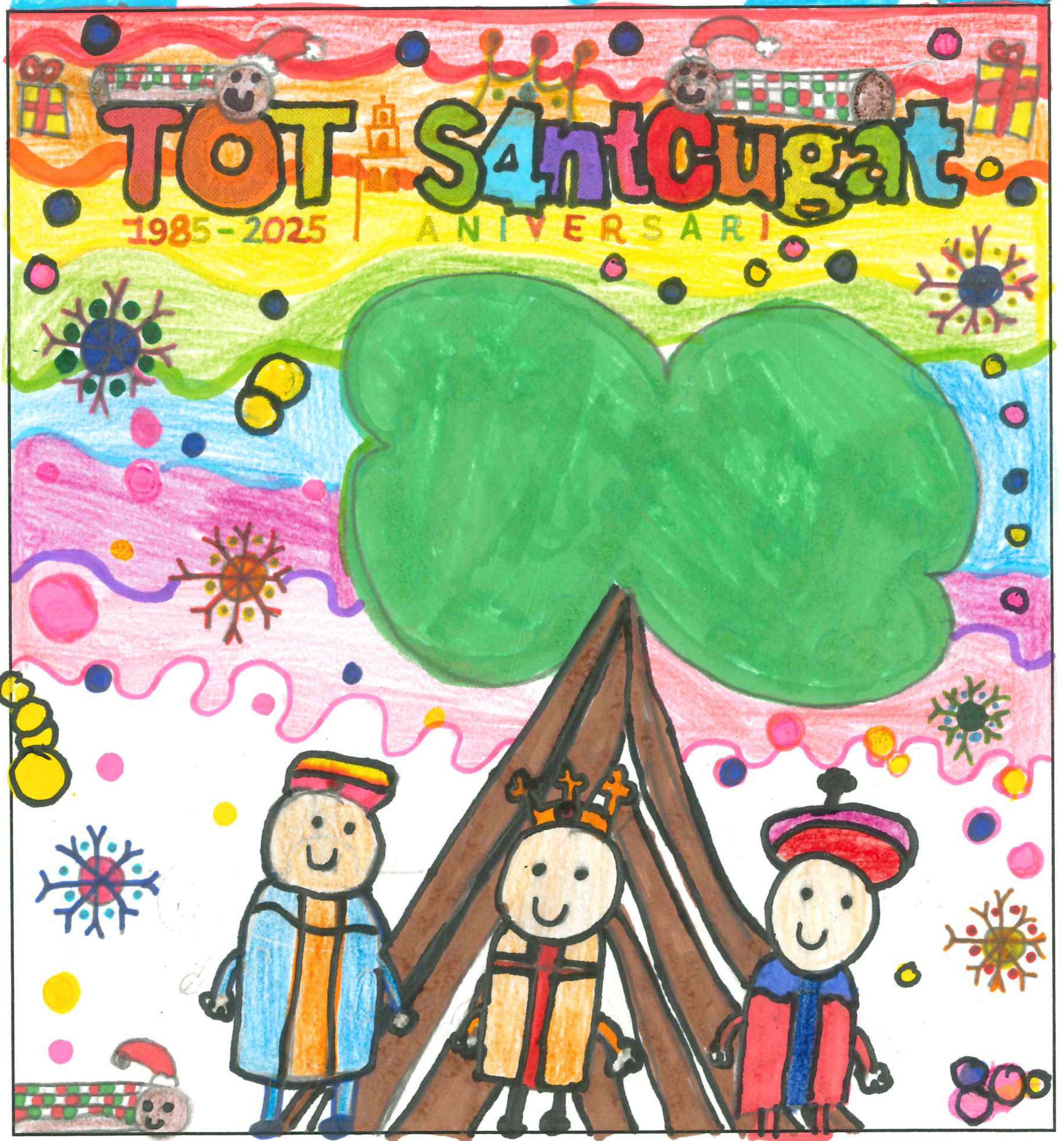 Postal de la European International School of Barcelona del concurs del TOT Sant Cugat