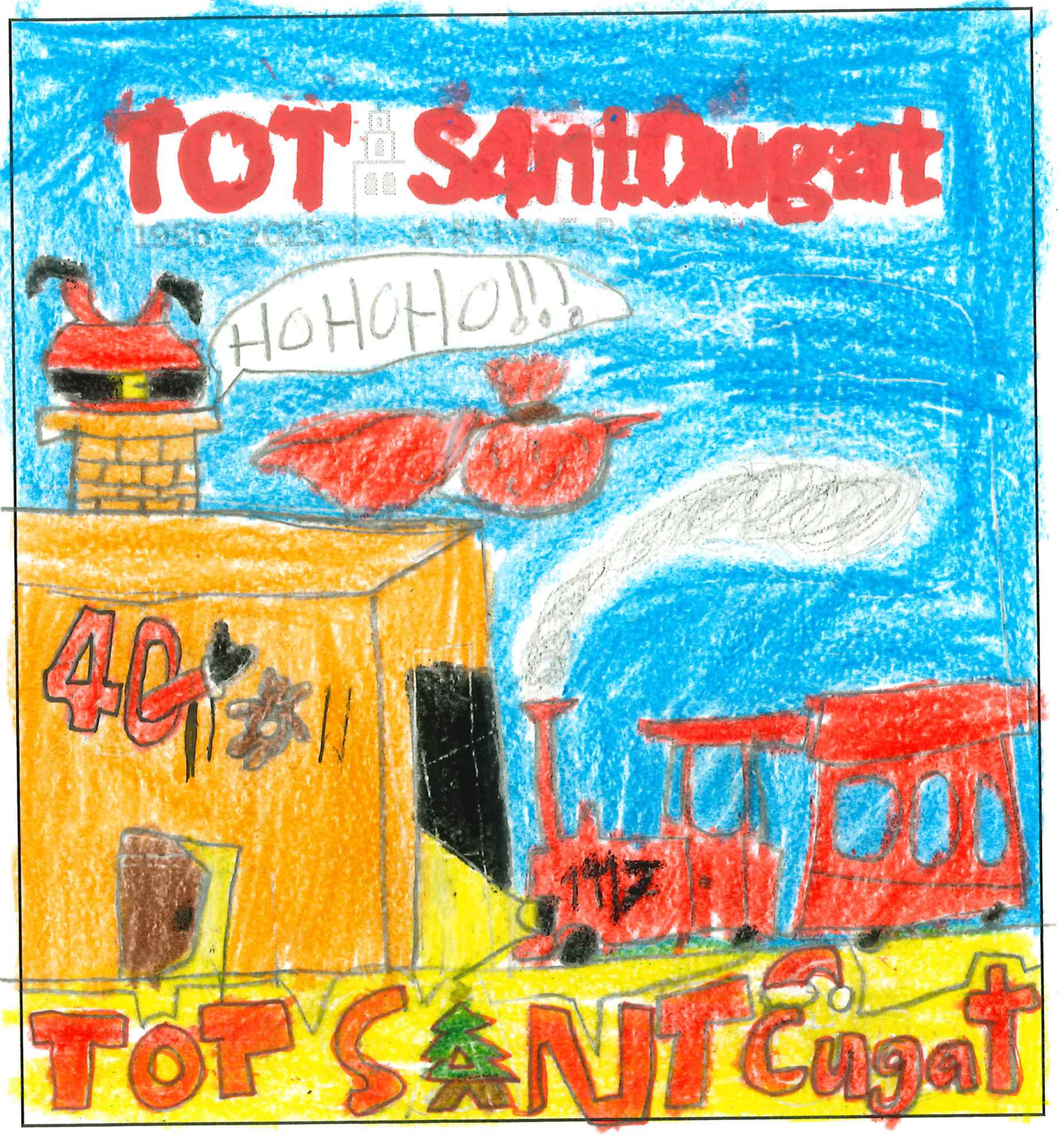 Postal de la European International School of Barcelona del concurs del TOT Sant Cugat