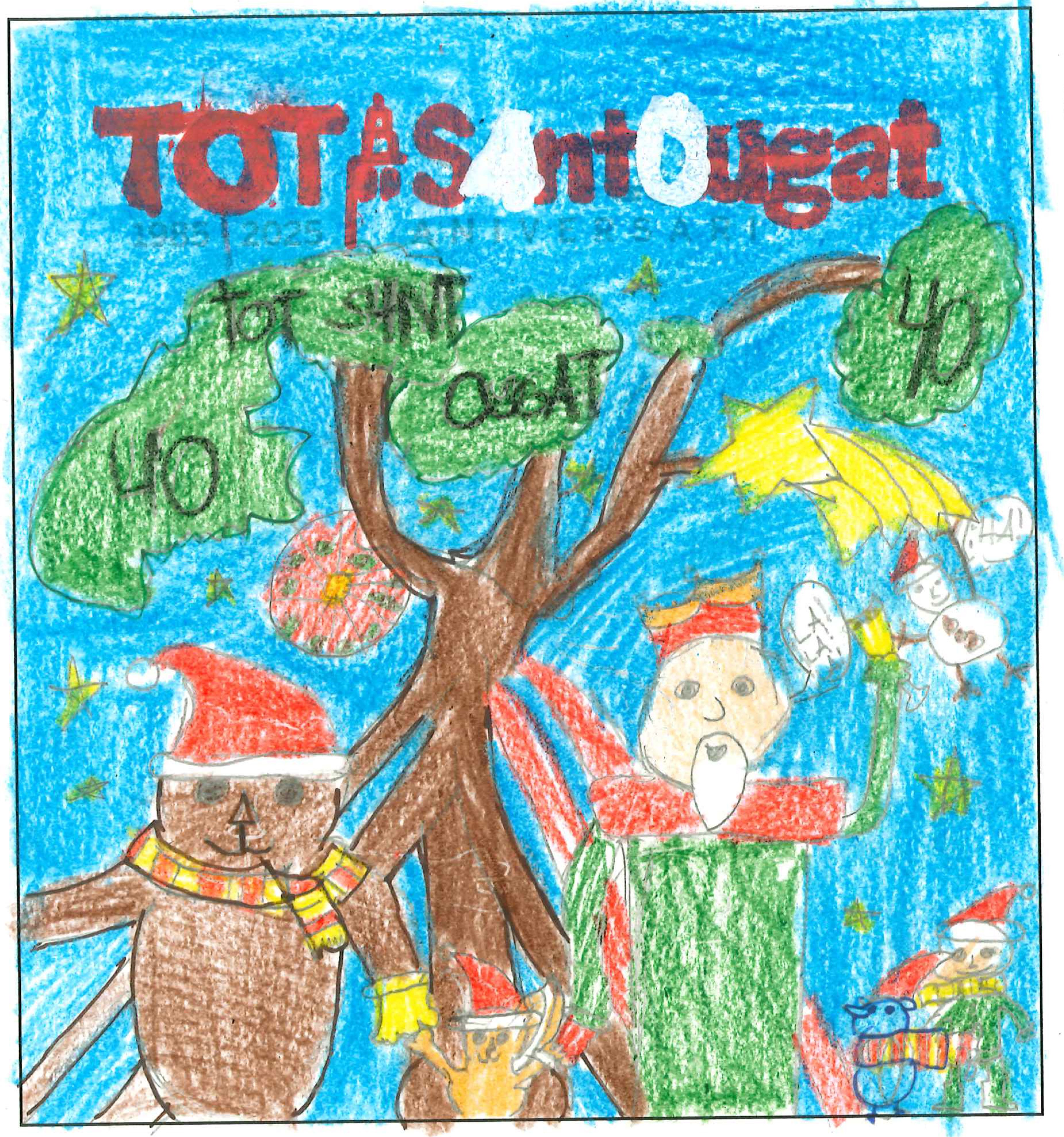 Postal de la European International School of Barcelona del concurs del TOT Sant Cugat