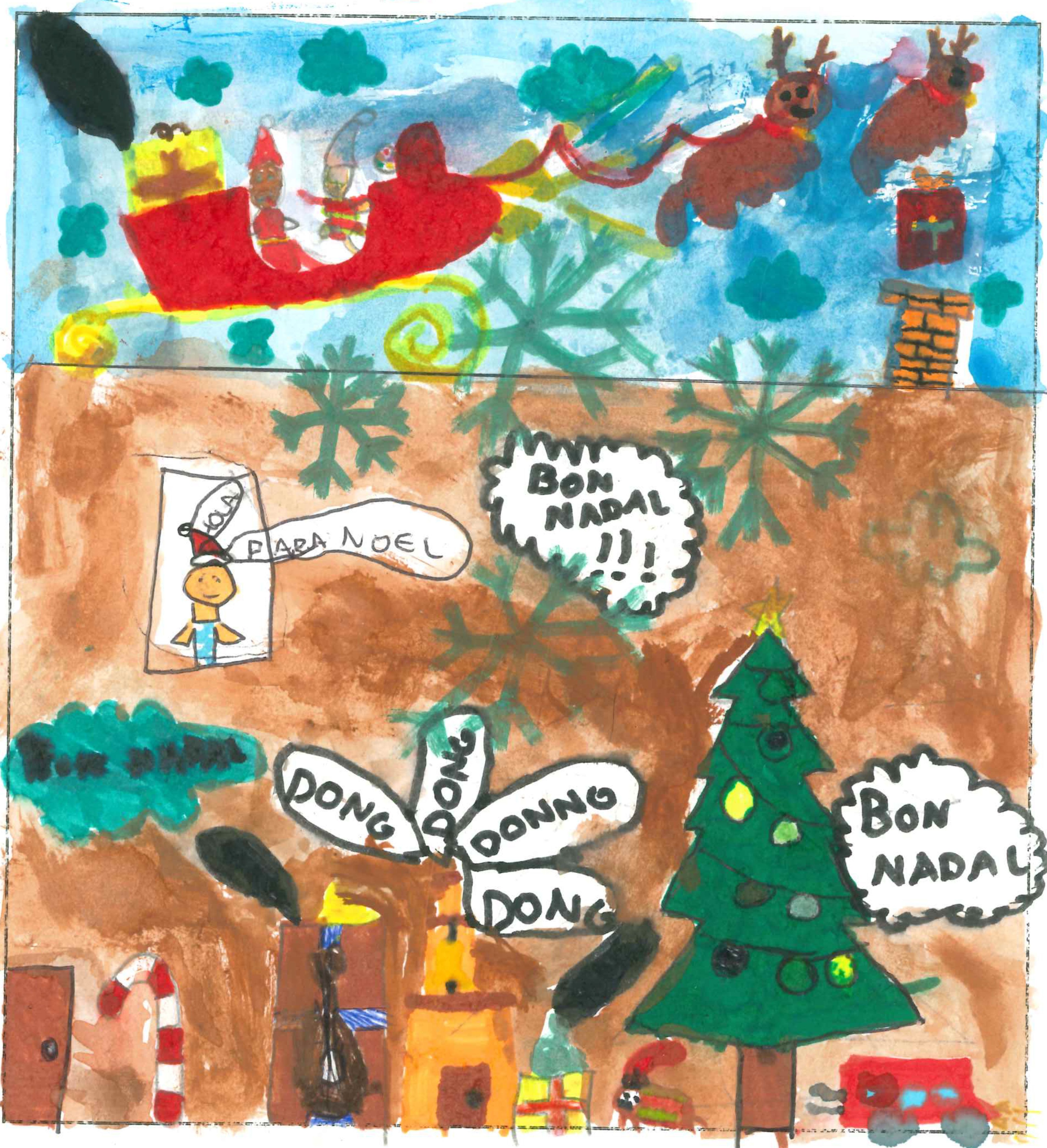 Postal de l'Institut Escola Catalunya del concurs del TOT Sant Cugat