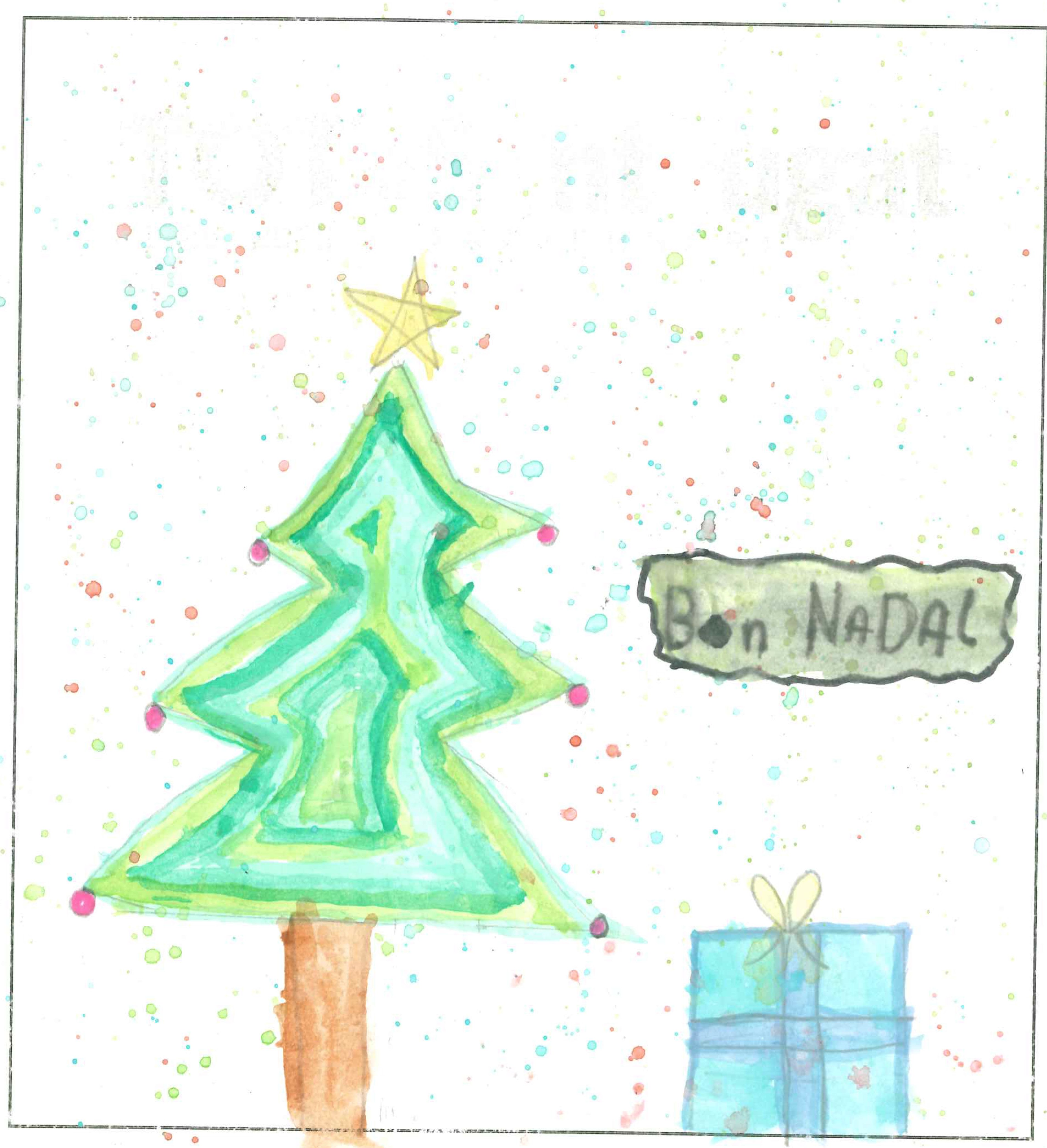 Postal de l'Institut Escola Catalunya del concurs del TOT Sant Cugat