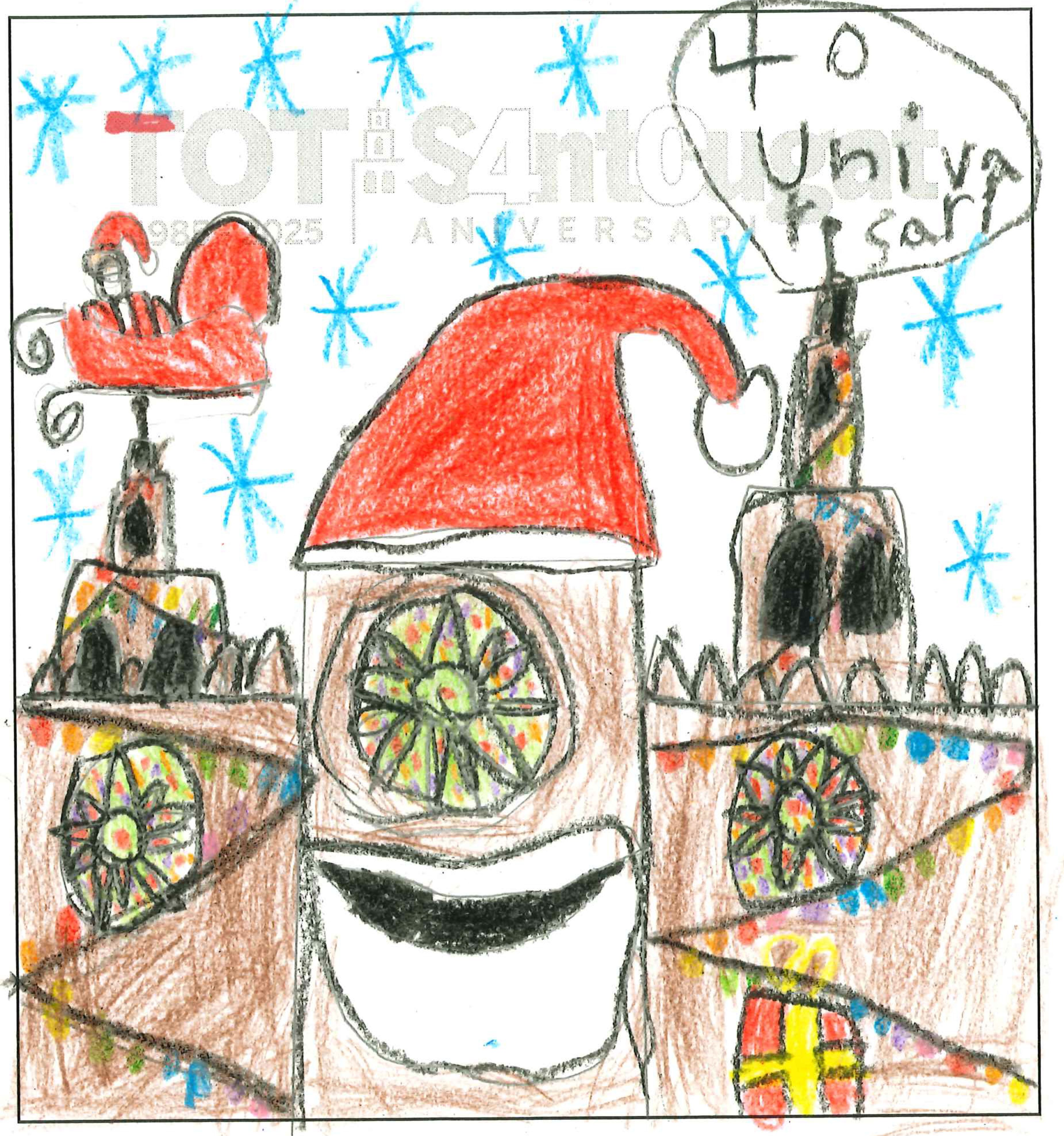 Postal de la European International School of Barcelona del concurs del TOT Sant Cugat