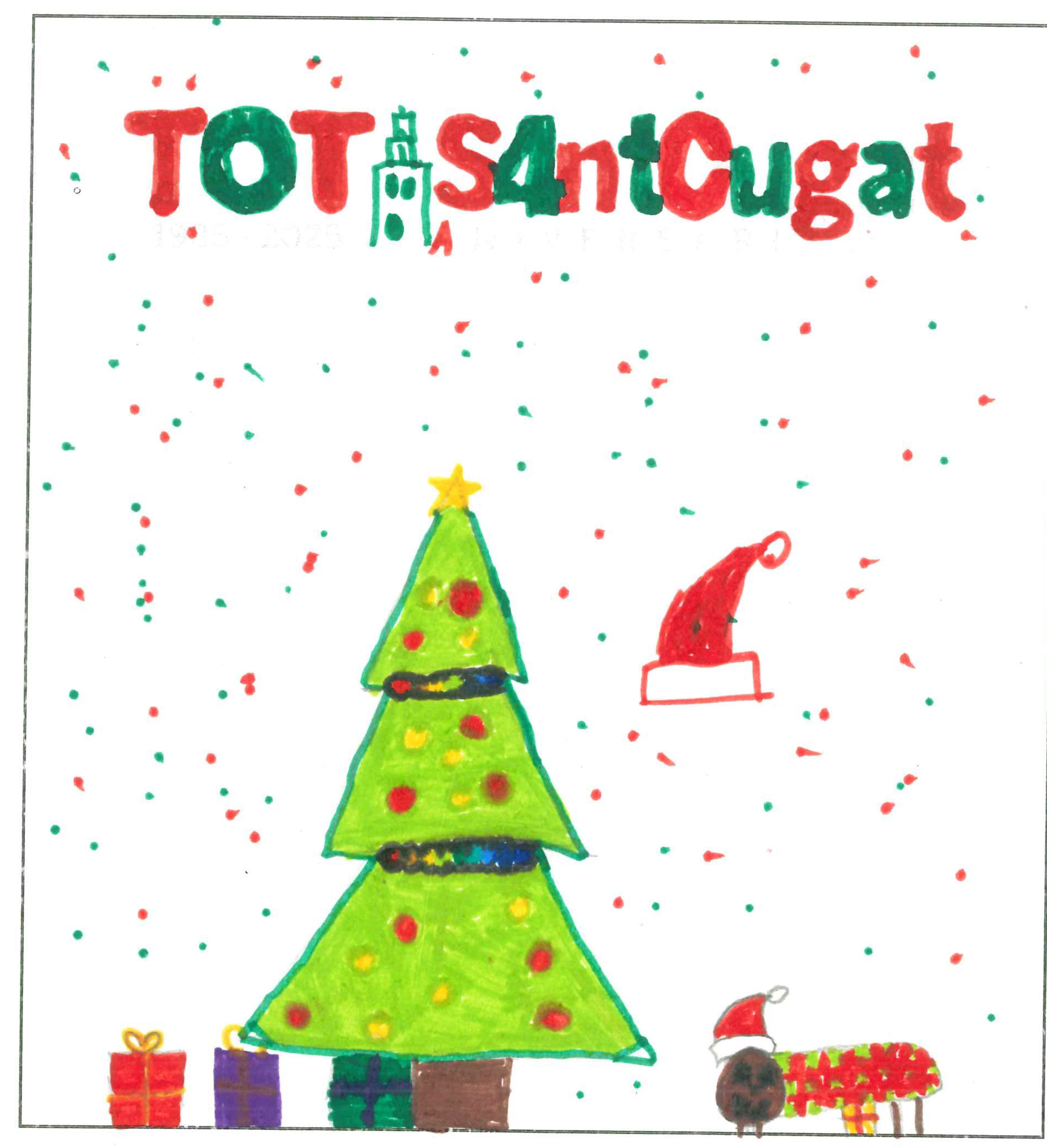 Postal de l'Institut Escola Catalunya del concurs del TOT Sant Cugat