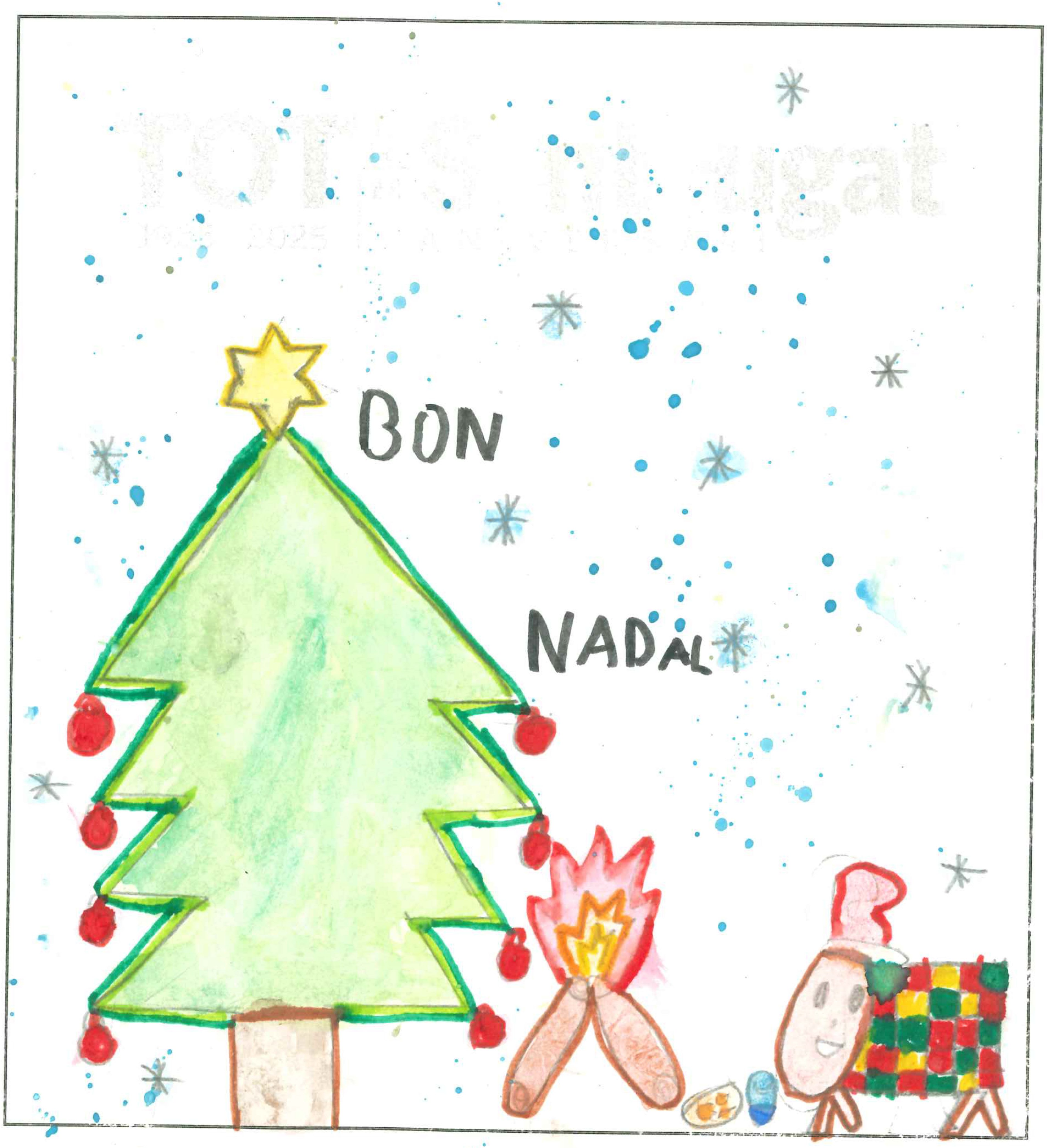 Postal de l'Institut Escola Catalunya del concurs del TOT Sant Cugat