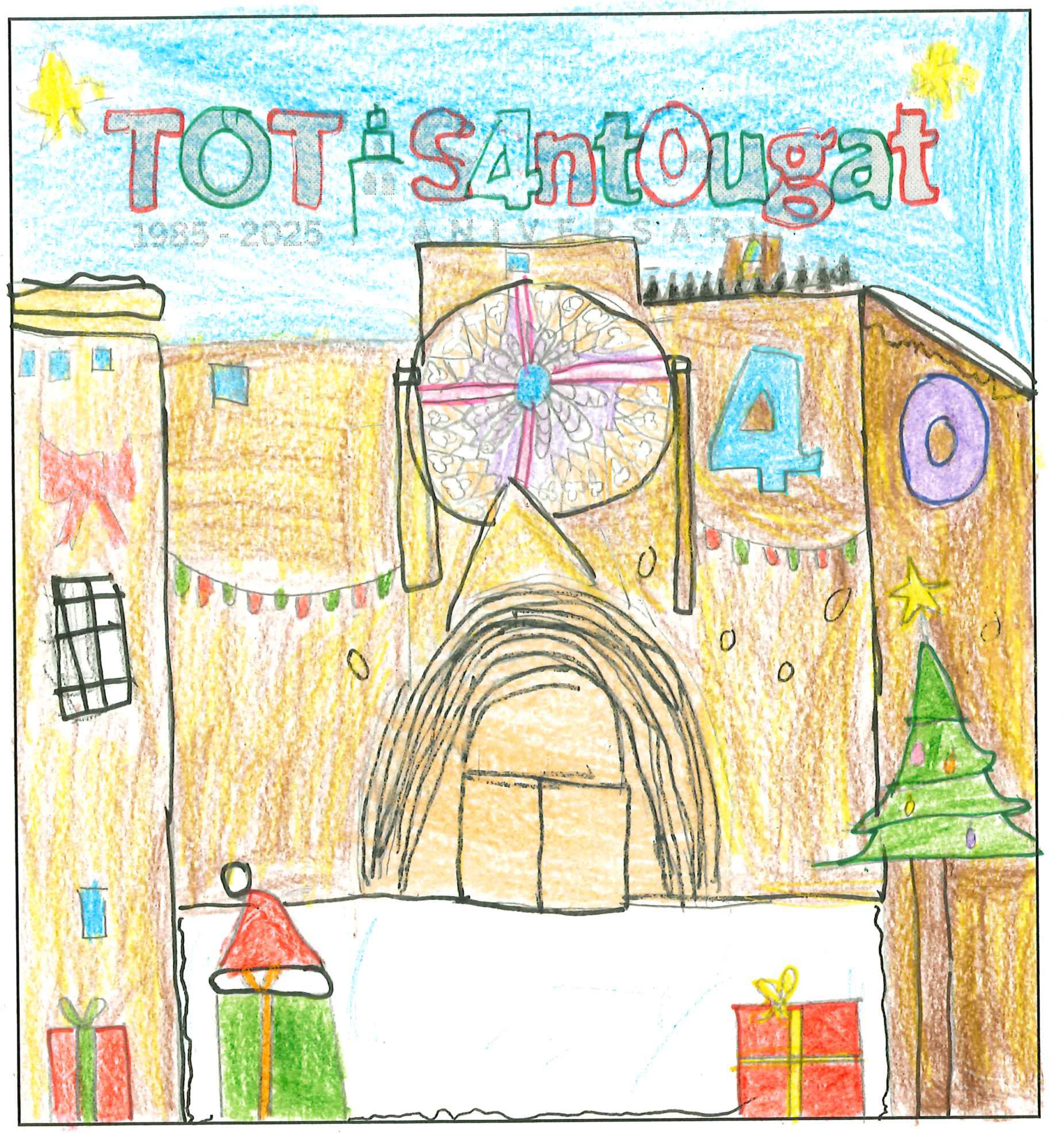 Postal de la European International School of Barcelona del concurs del TOT Sant Cugat