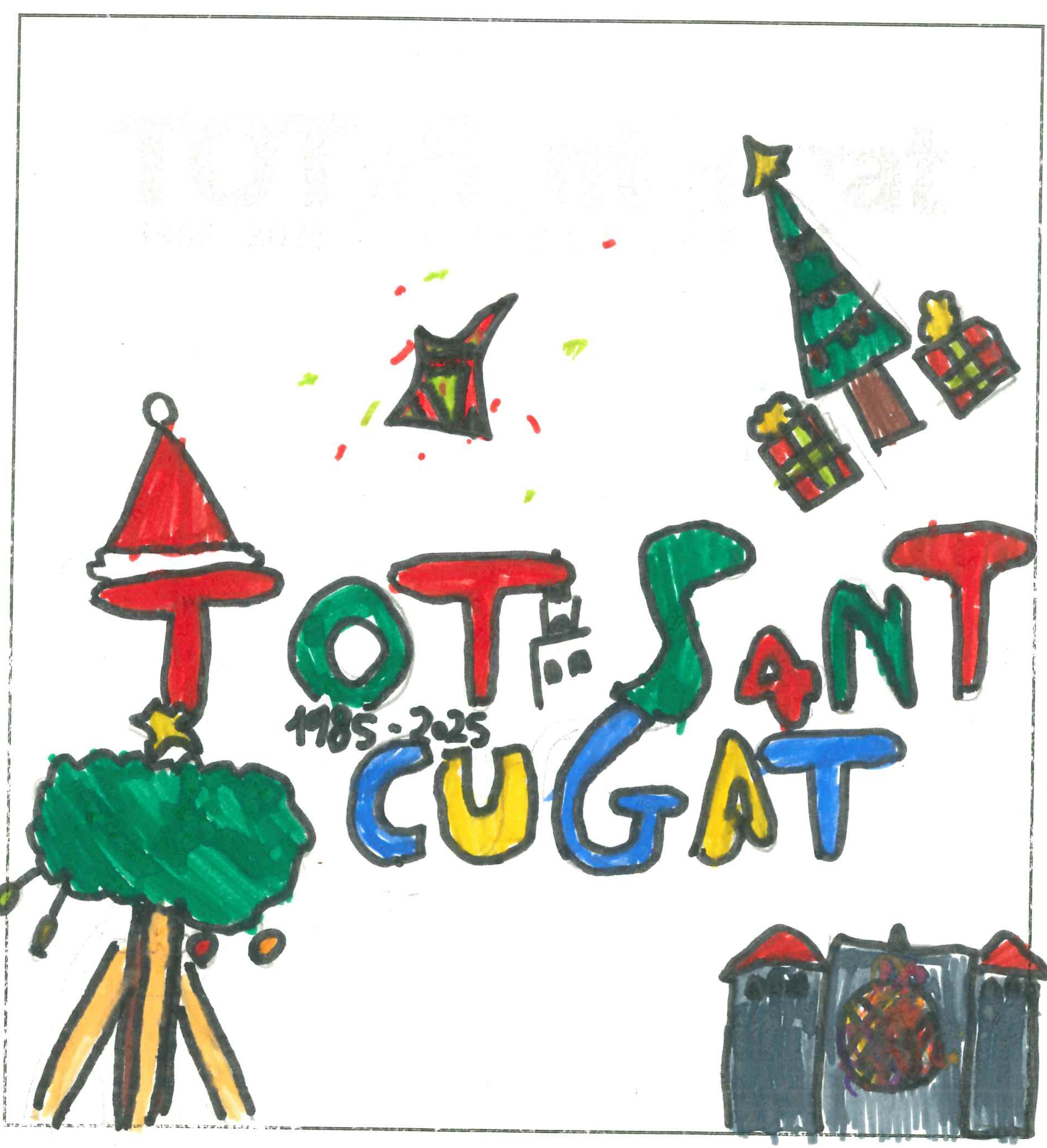 Postal de l'Institut Escola Catalunya del concurs del TOT Sant Cugat