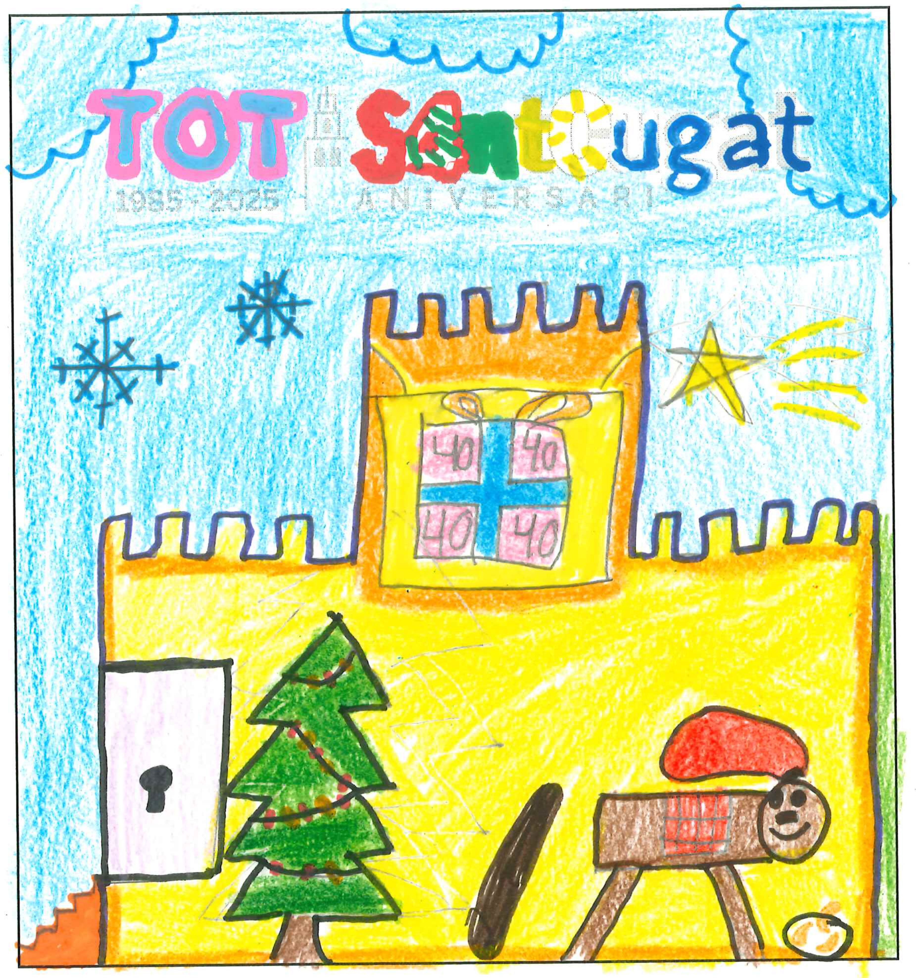 Postal de la European International School of Barcelona del concurs del TOT Sant Cugat