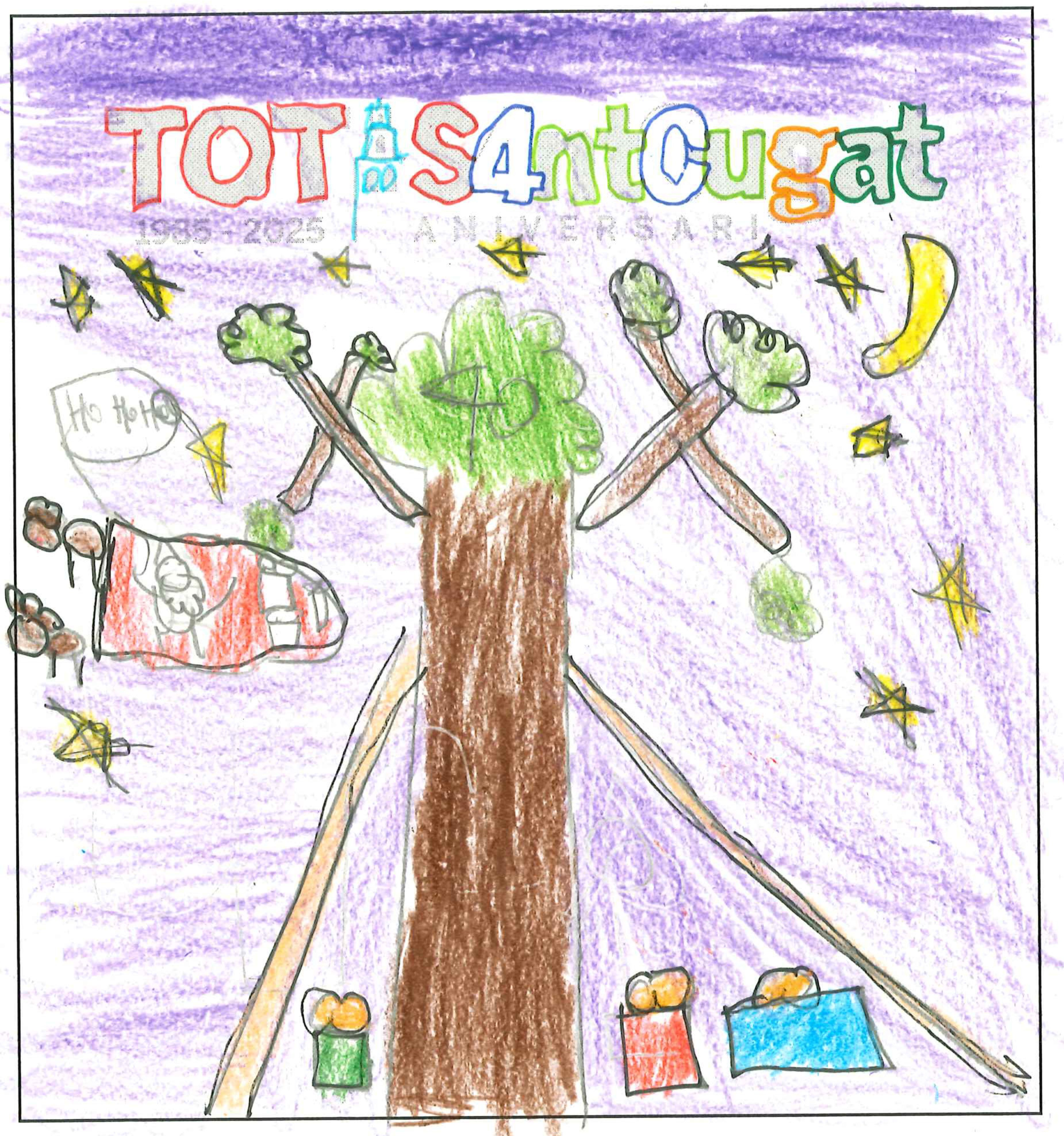 Postal de la European International School of Barcelona del concurs del TOT Sant Cugat