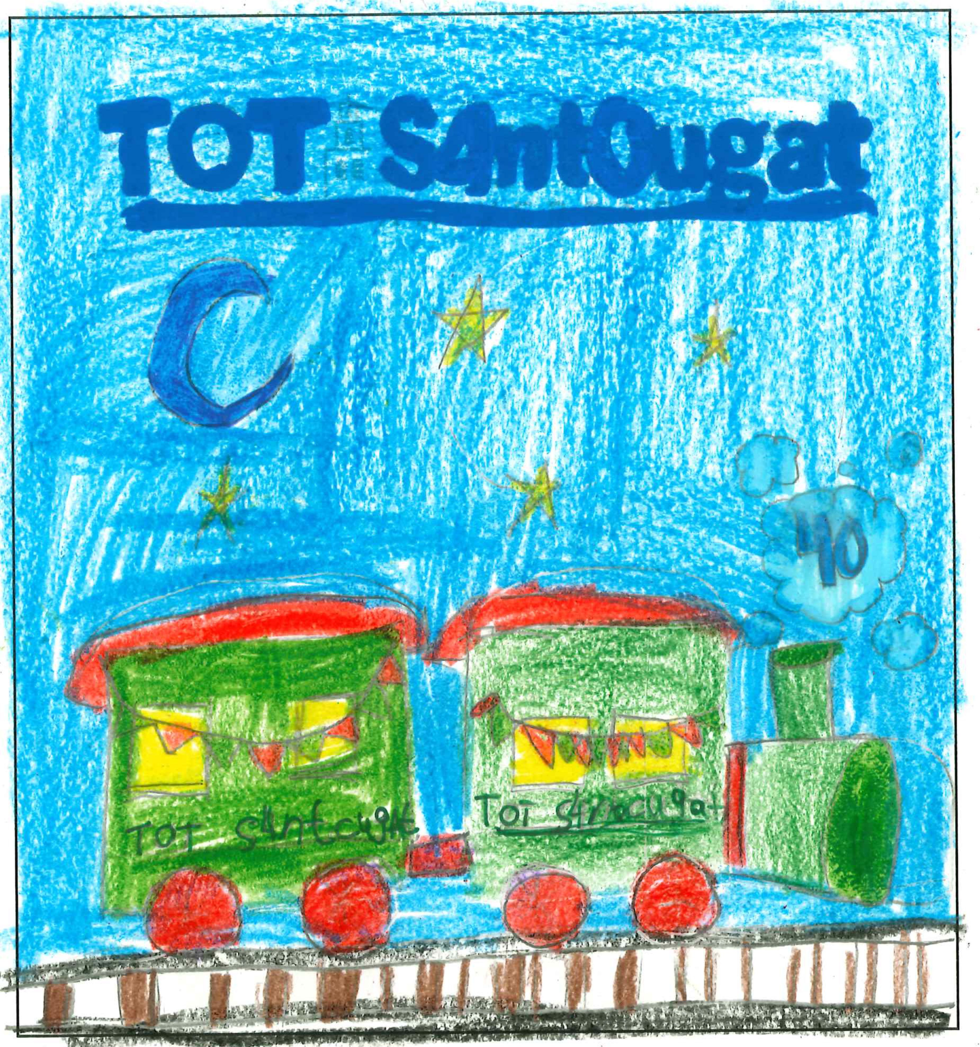 Postal de la European International School of Barcelona del concurs del TOT Sant Cugat