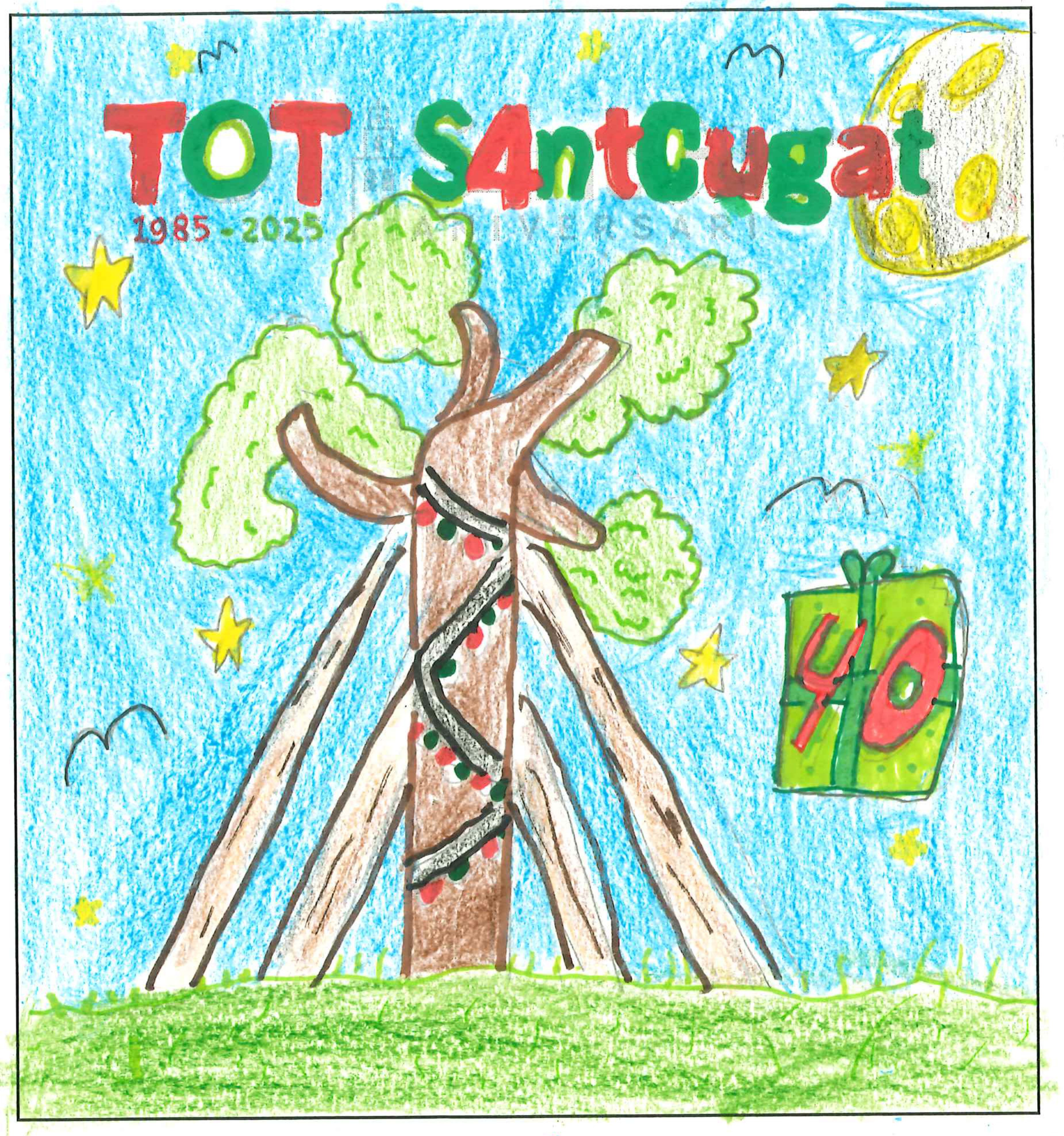 Postal de la European International School of Barcelona del concurs del TOT Sant Cugat