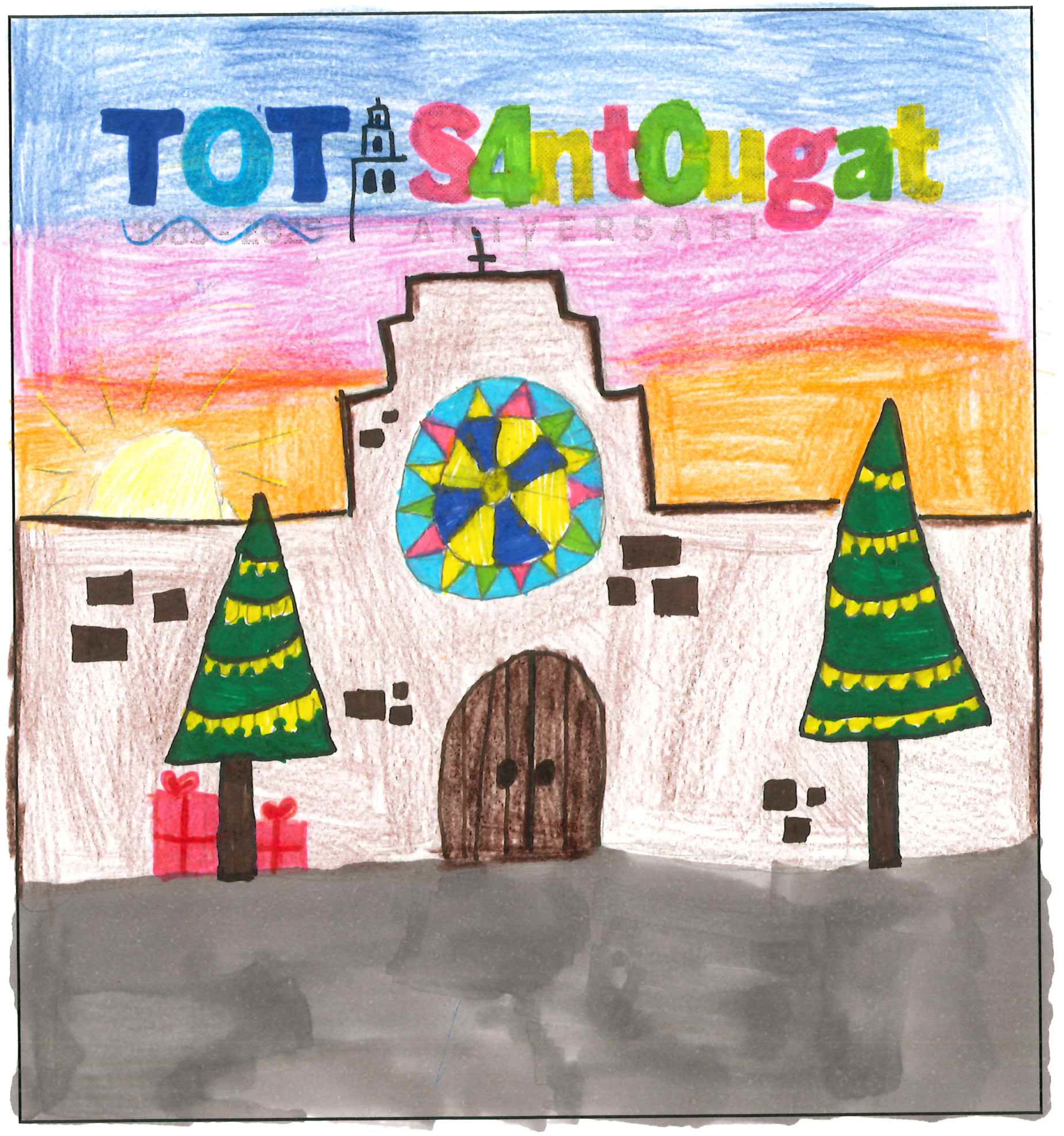 Postal de la European International School of Barcelona del concurs del TOT Sant Cugat