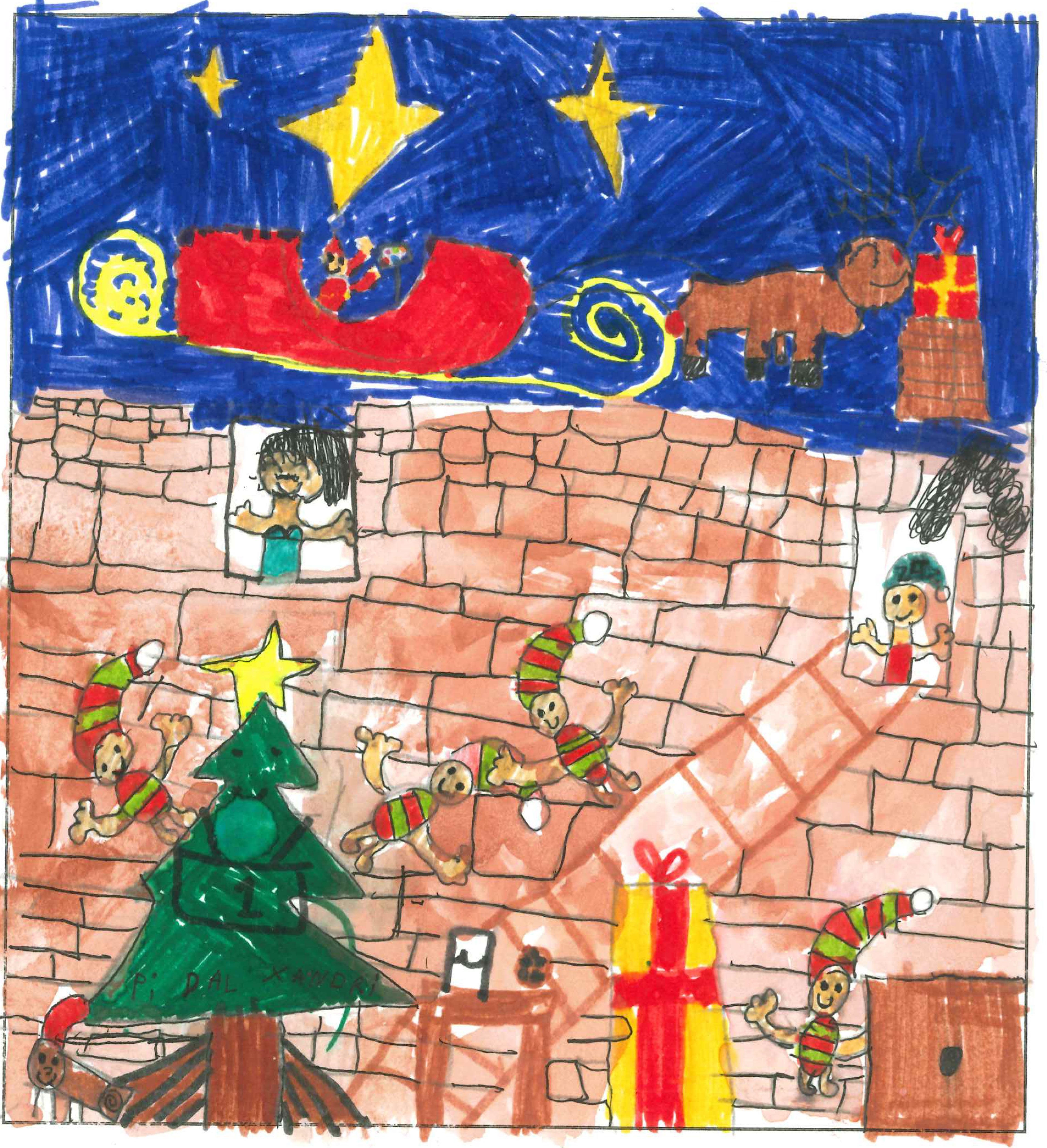 Postal de l'Institut Escola Catalunya del concurs del TOT Sant Cugat