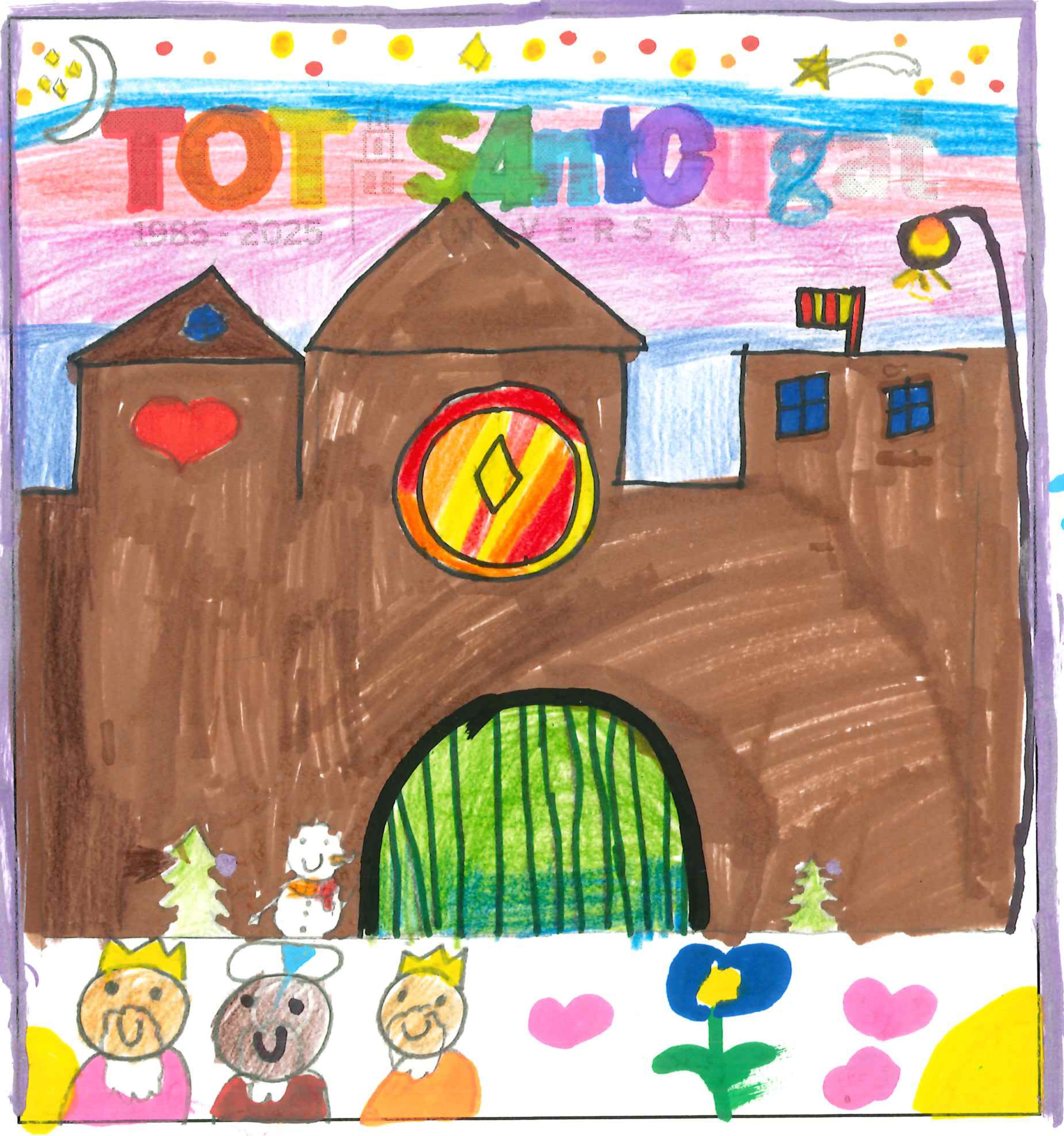 Postal de la European International School of Barcelona del concurs del TOT Sant Cugat