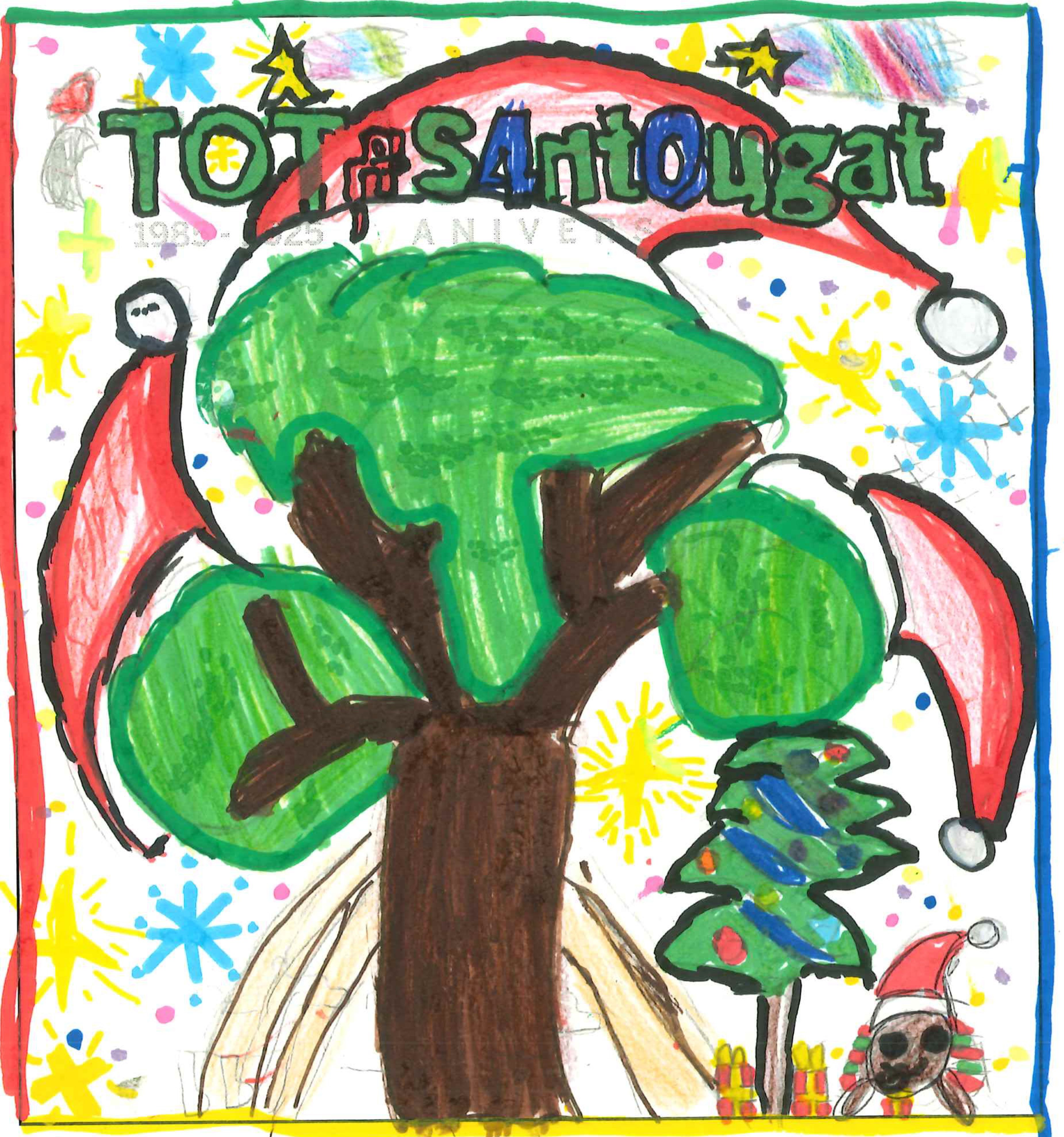 Postal de la European International School of Barcelona del concurs del TOT Sant Cugat