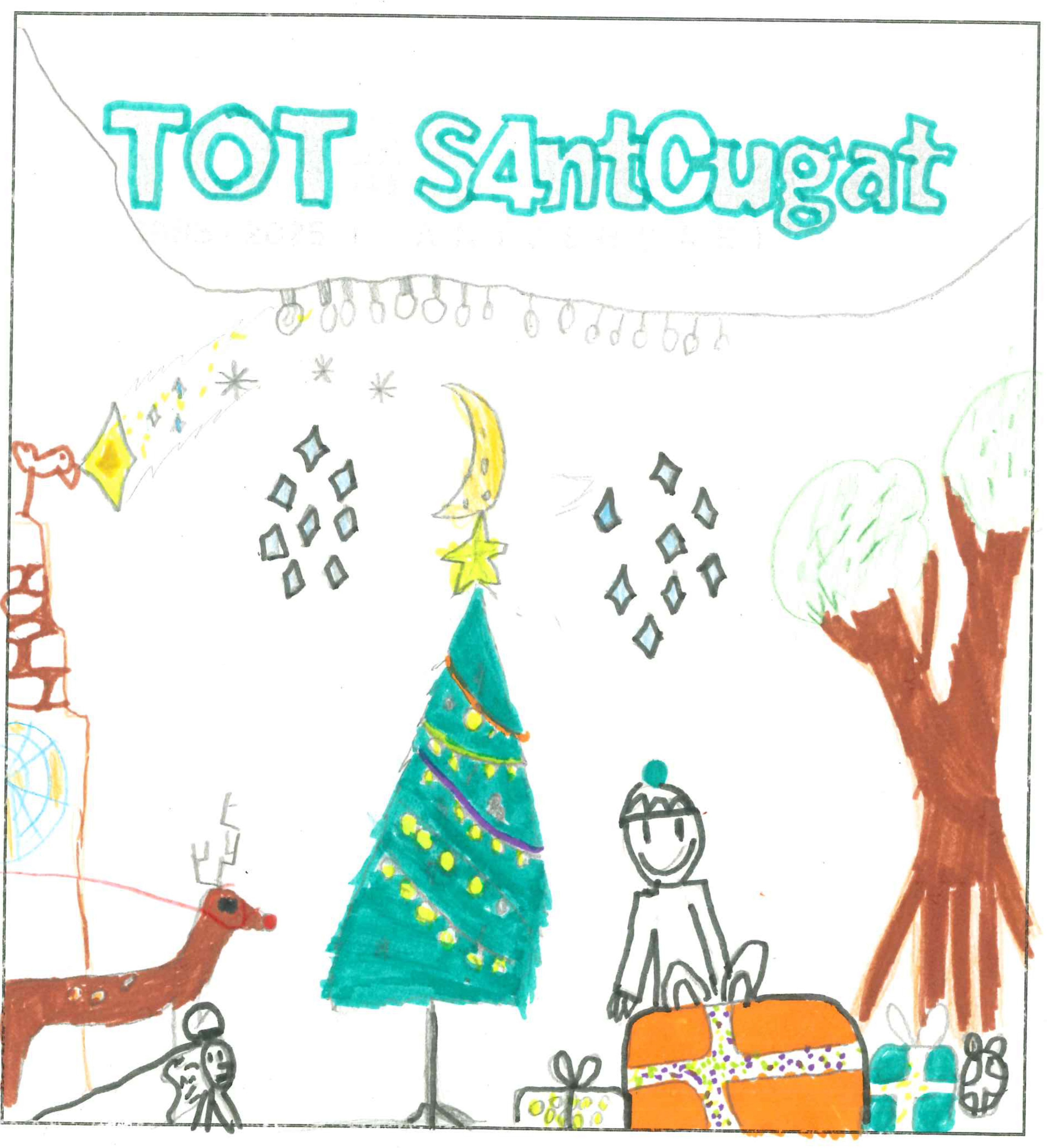 Postal de l'Institut Escola Catalunya del concurs del TOT Sant Cugat