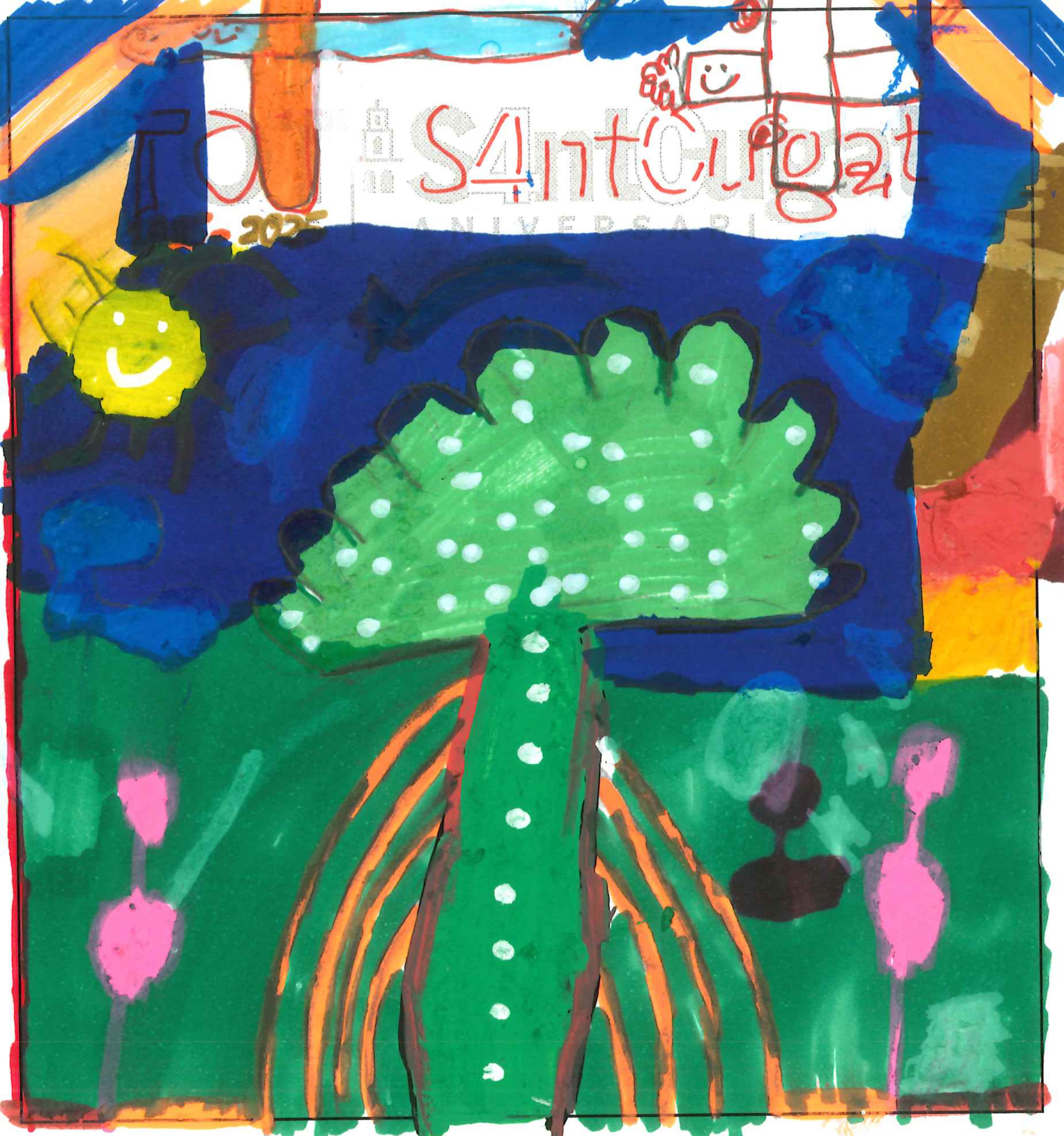 Postal de la European International School of Barcelona del concurs del TOT Sant Cugat