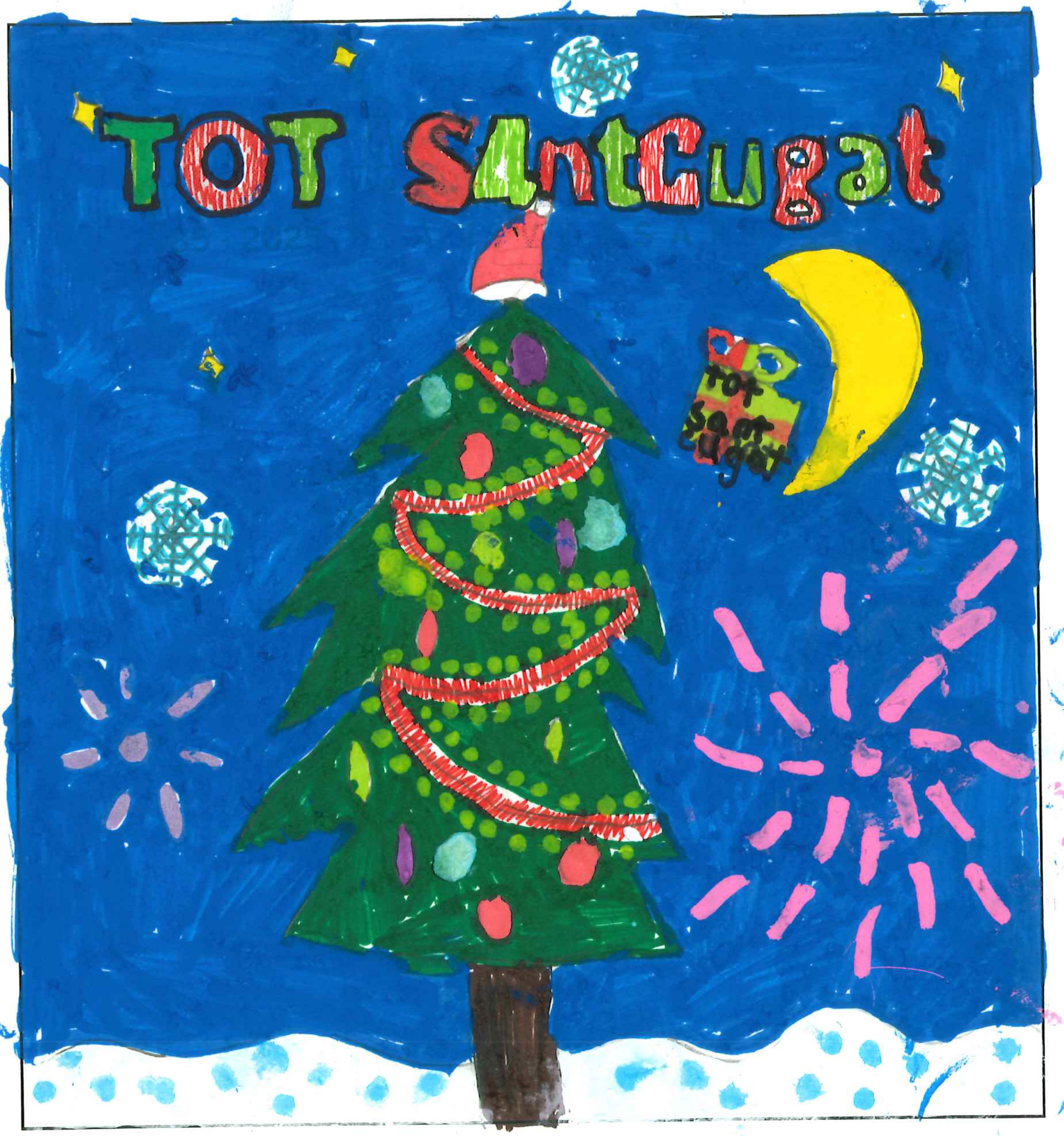 Postal de la European International School of Barcelona del concurs del TOT Sant Cugat