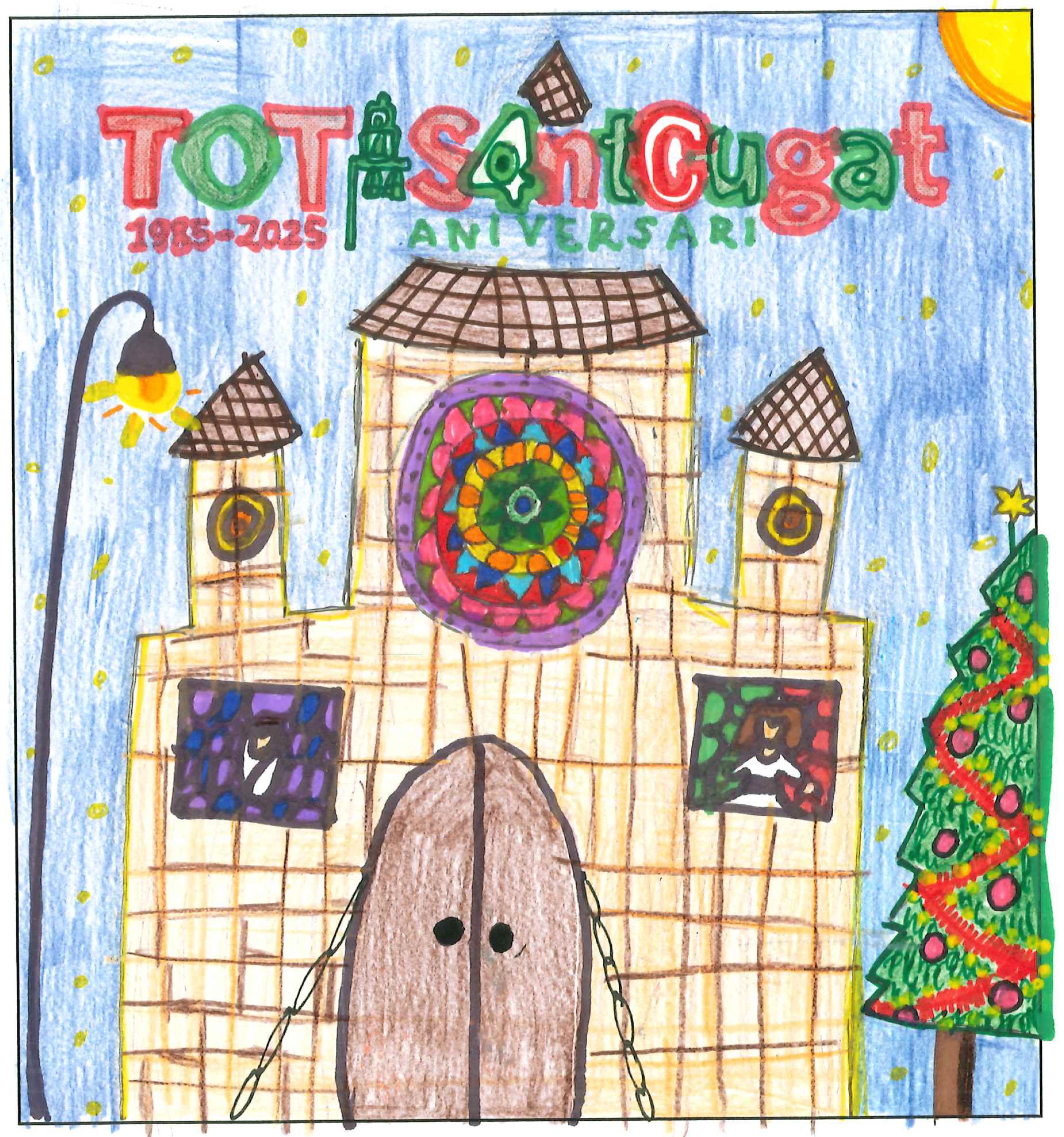 Postal de la European International School of Barcelona del concurs del TOT Sant Cugat